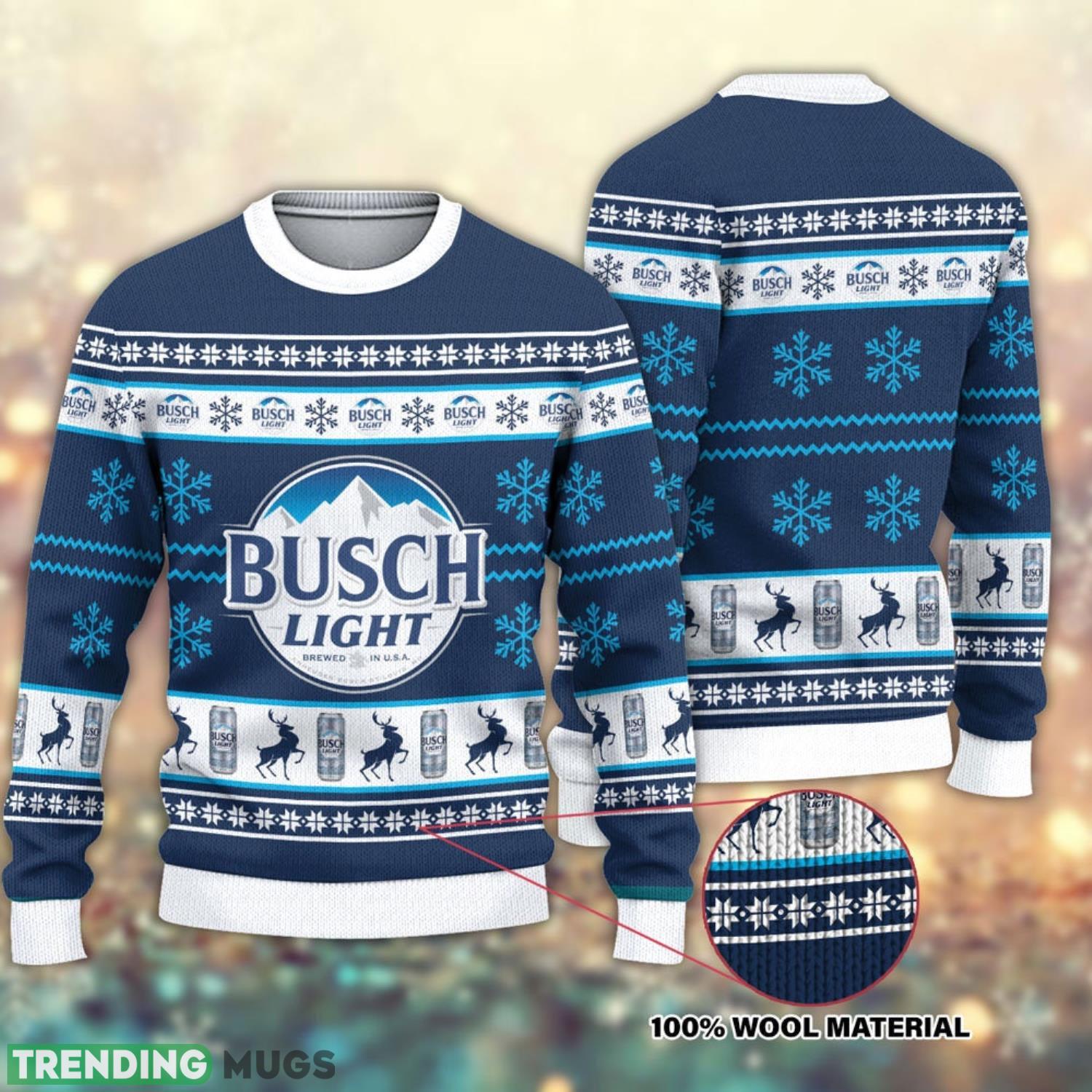 Busch Light 3D All Over Printed Ugly Christmas Sweater 3D All Over Printed Ugly Christmas Sweater Product Photo 1 Busch Light 3D All Over Printed Ugly Christmas Sweater 3D All Over Printed Ugly Christmas Sweater Product Photo 1