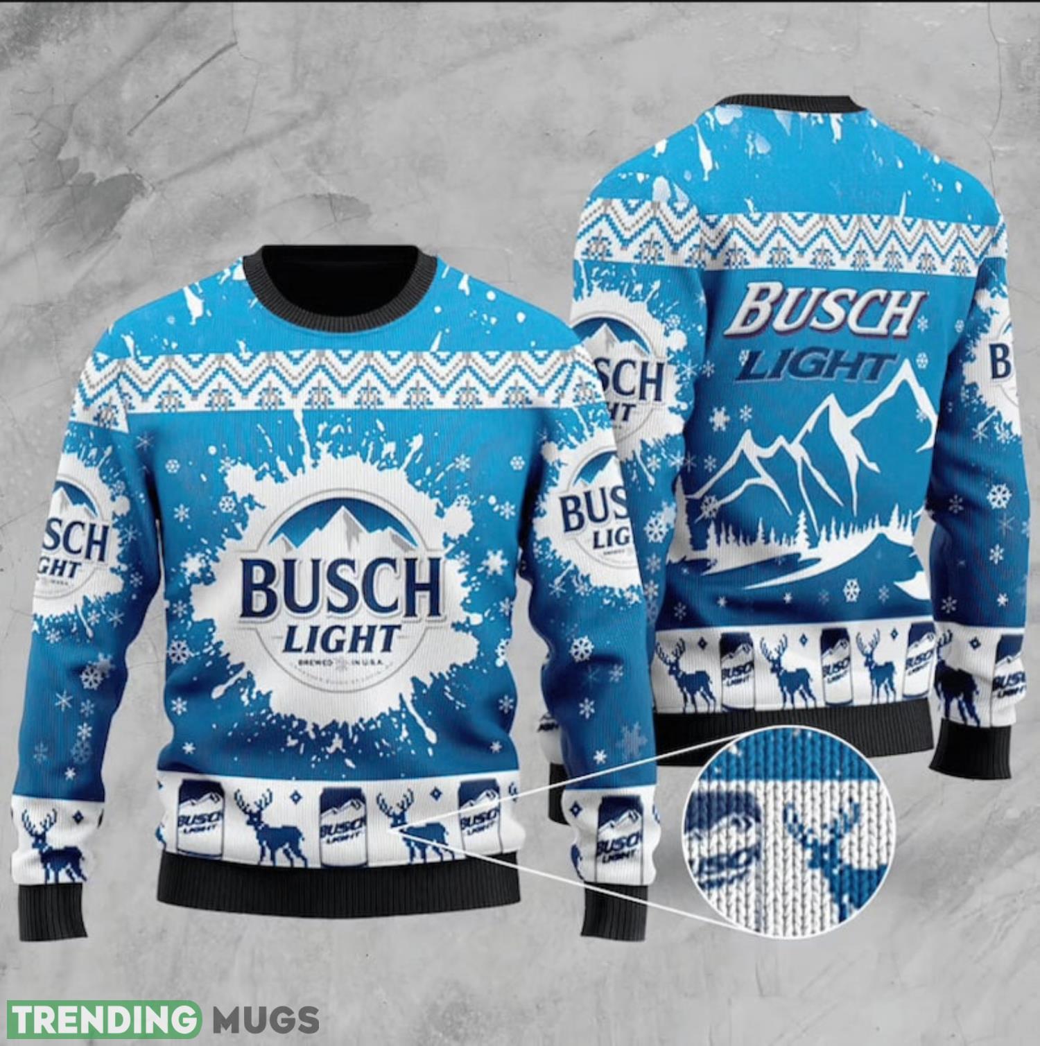 Busch Light Beer 3d All Over Printed Ugly Christmas Sweater Product Photo 1 Busch Light Beer 3d All Over Printed Ugly Christmas Sweater Product Photo 1