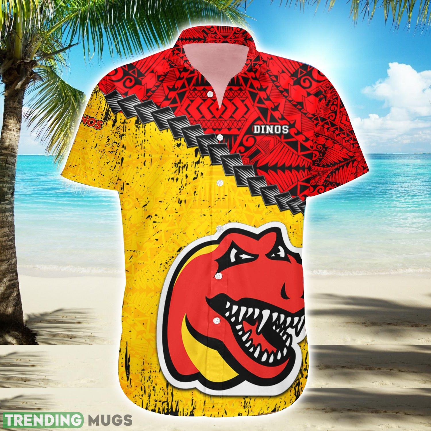 Calgary Dinos Ca Cis Grunge Polynesian Tattoo Pattern Hawaiian Shirt For Fans Product Photo 1 Calgary Dinos Ca Cis Grunge Polynesian Tattoo Pattern Hawaiian Shirt For Fans Product Photo 1
