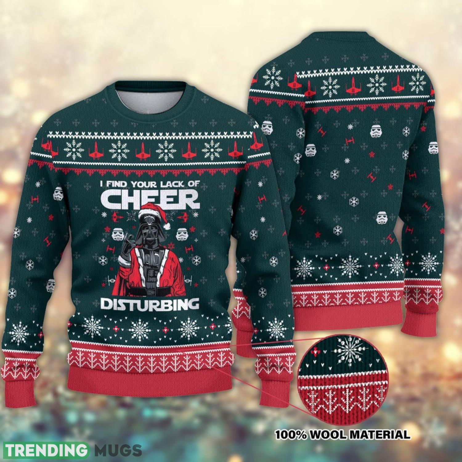 Cheer Disturbin Christmas 3D All Over Printed Ugly Christmas Sweater Christmas Gifts Star Wars Gifts Product Photo 1 Cheer Disturbin Christmas 3D All Over Printed Ugly Christmas Sweater Christmas Gifts Star Wars Gifts Product Photo 1