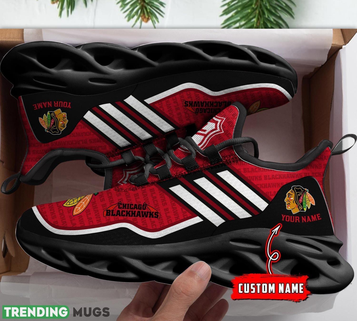 Chicago Blackhawks Personalized Max Soul Chunky Sneakers Custom Name Running Shoes Max Soul Chicago Blackhawks Personalized Max Soul Chunky Sneakers Custom Name Running Shoes Max Soul