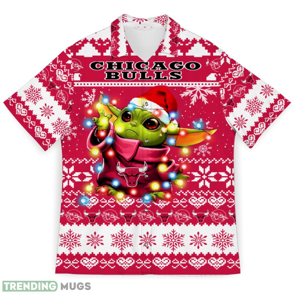 Chicago Bulls Baby Yoda Star Wars Sports Football Ugly Christmas Sweater Pattern 3D Hawaiian Shirt Christmas Gift Product Photo 1 Chicago Bulls Baby Yoda Star Wars Sports Football Ugly Christmas Sweater Pattern 3D Hawaiian Shirt Christmas Gift Product Photo 1