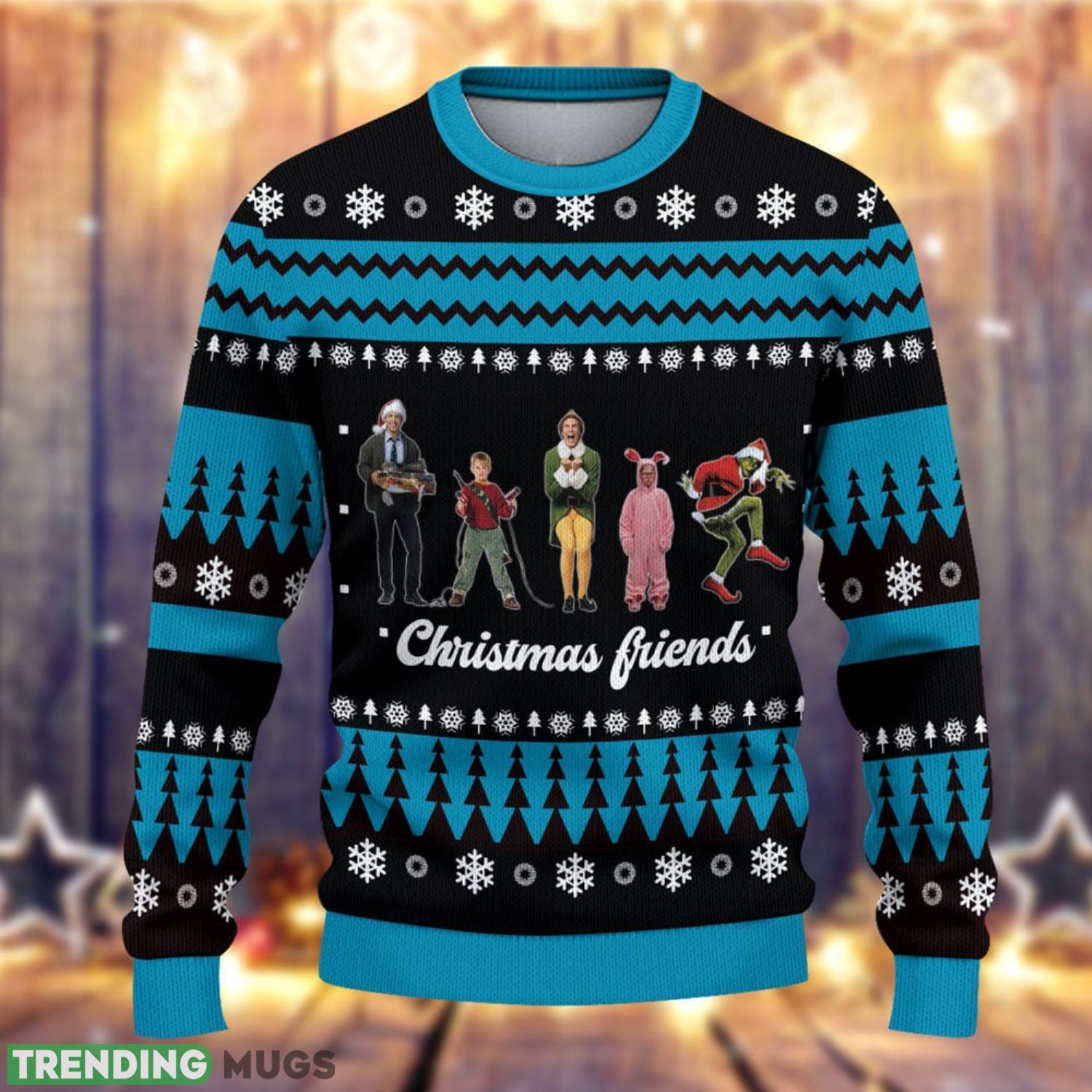 Christmas Friends Elf Home Alone Grinch Christmas Ugly Sweater Grinch Christmas Sweater 3D Sweater Christmas Friends Elf Home Alone Grinch Christmas Ugly Sweater Grinch Christmas Sweater 3D Sweater