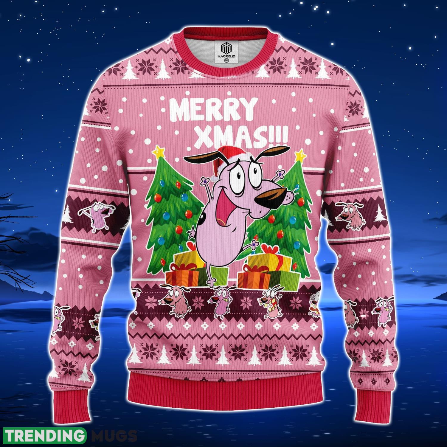 Couage The Cowardly Ugly Christmas Sweater Amazing Gift Men And Women Christmas Gift Product Photo 1 Couage The Cowardly Ugly Christmas Sweater Amazing Gift Men And Women Christmas Gift Product Photo 1