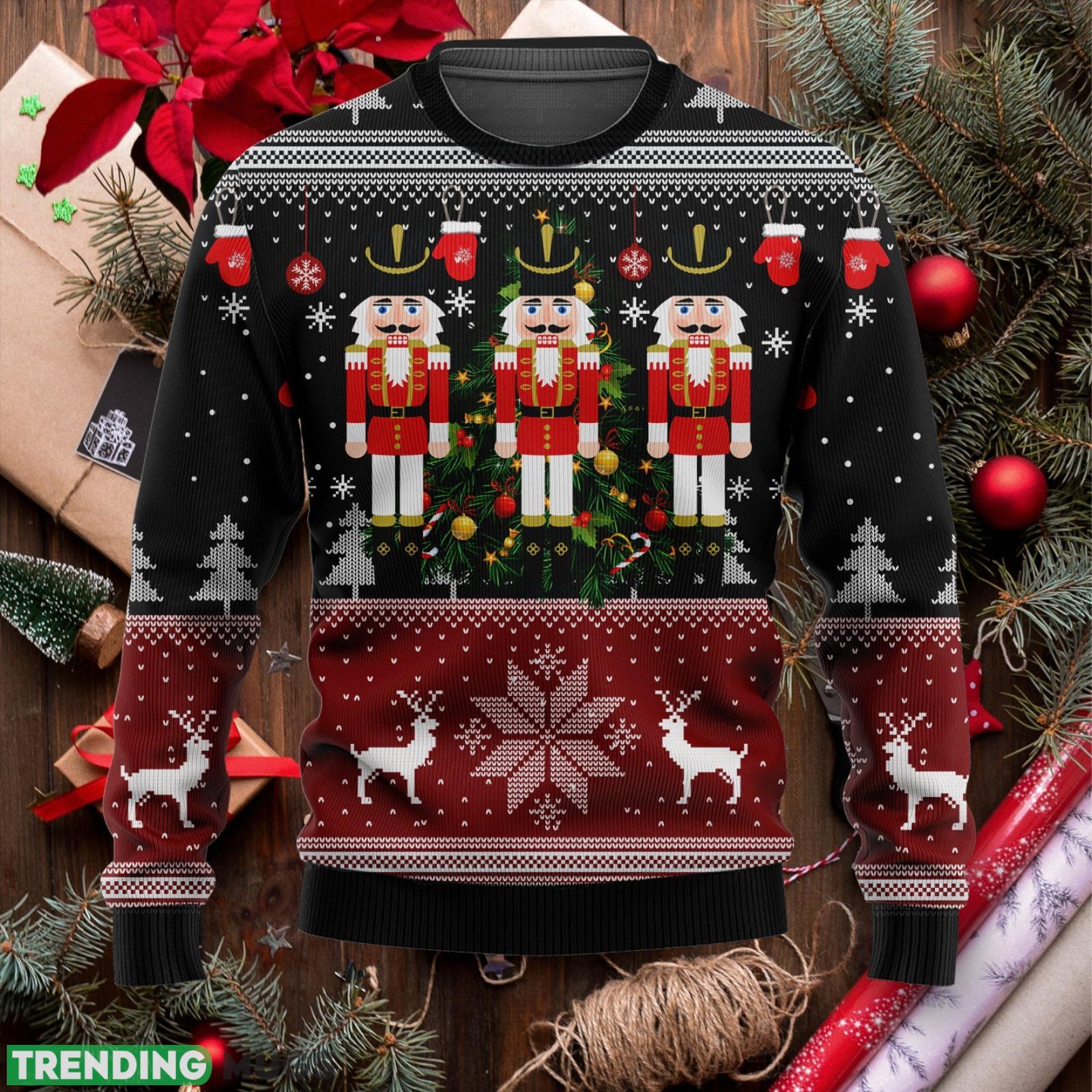 Crack Deez Nuts Nutcracker Ugly Christmas Sweater Unisex 3D Sweater Christmas Gift Product Photo 1 Crack Deez Nuts Nutcracker Ugly Christmas Sweater Unisex 3D Sweater Christmas Gift Product Photo 1