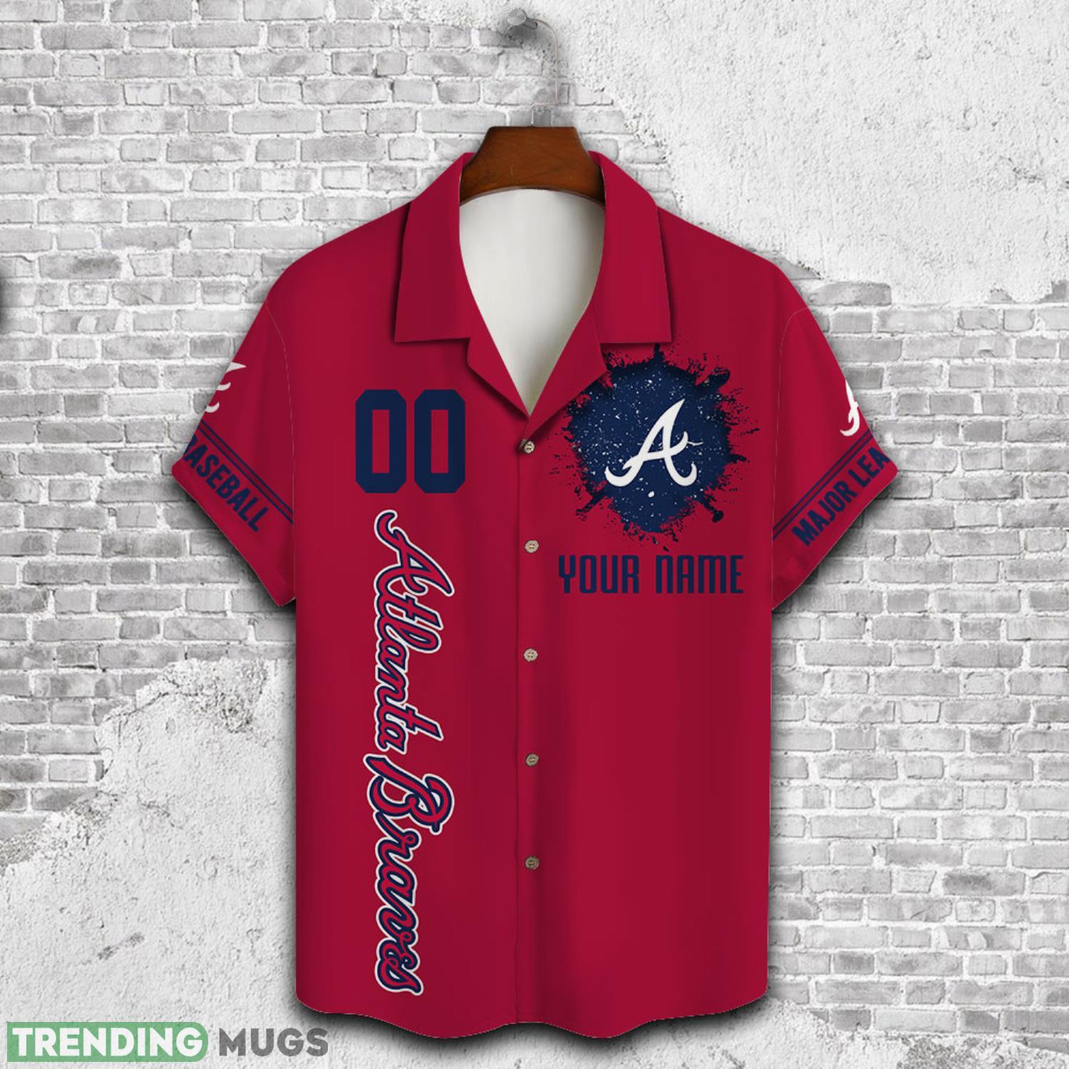 Custom Name And Number Atlanta Braves Baseball Cool Hawaiian Shirt Hawaiian Shirt Custom Name And Number Atlanta Braves Baseball Cool Hawaiian Shirt Hawaiian Shirt