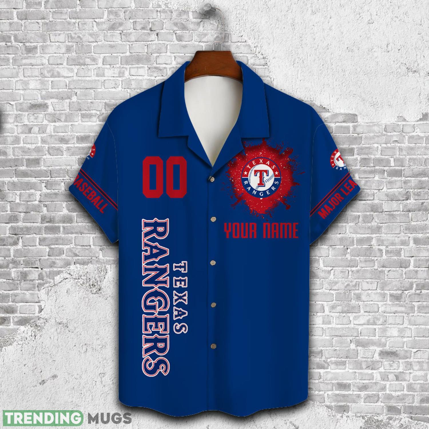 Custom Name And Number Texas Rangers Baseball Cool Hawaiian Shirt Hawaiian Shirt Custom Name And Number Texas Rangers Baseball Cool Hawaiian Shirt Hawaiian Shirt