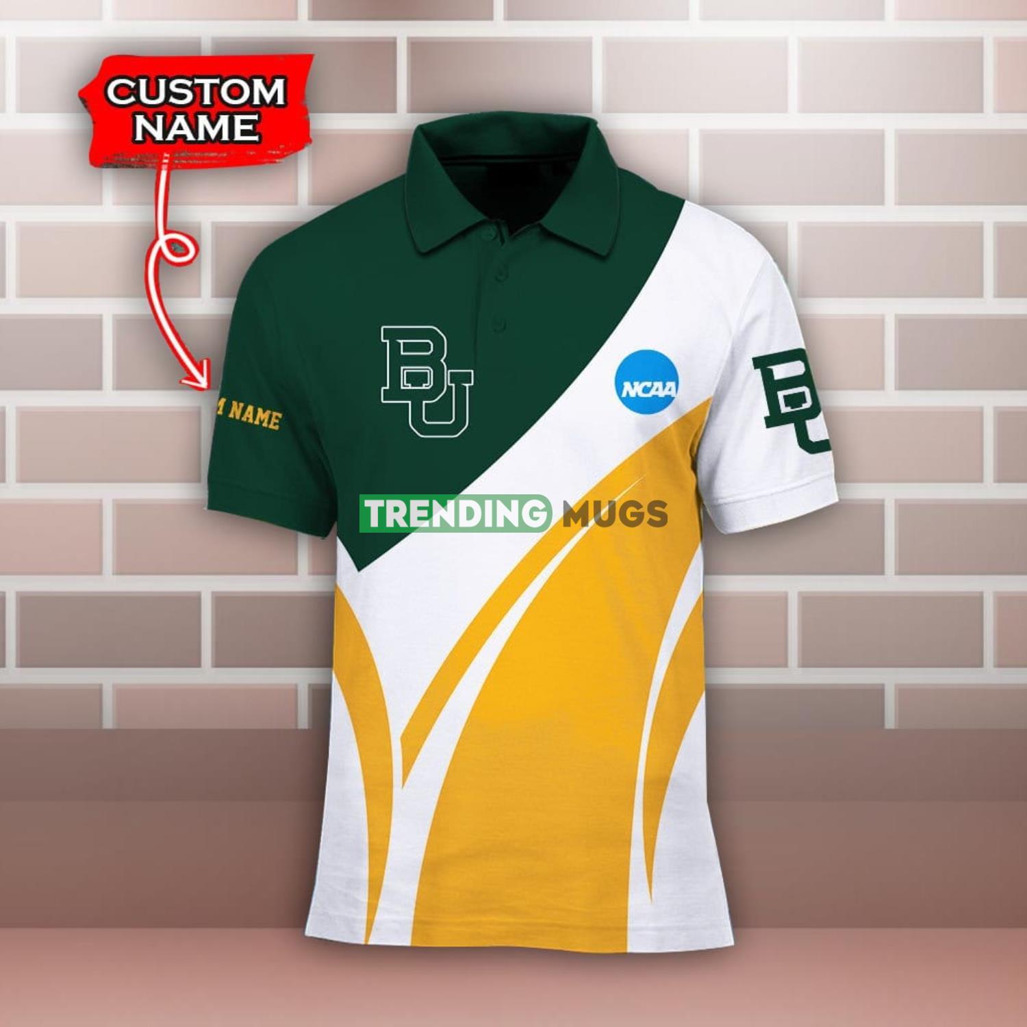 Custom Name Baylor Bears Polo Shirt For Sport Fans Product Photo 1 Custom Name Baylor Bears Polo Shirt For Sport Fans Product Photo 1