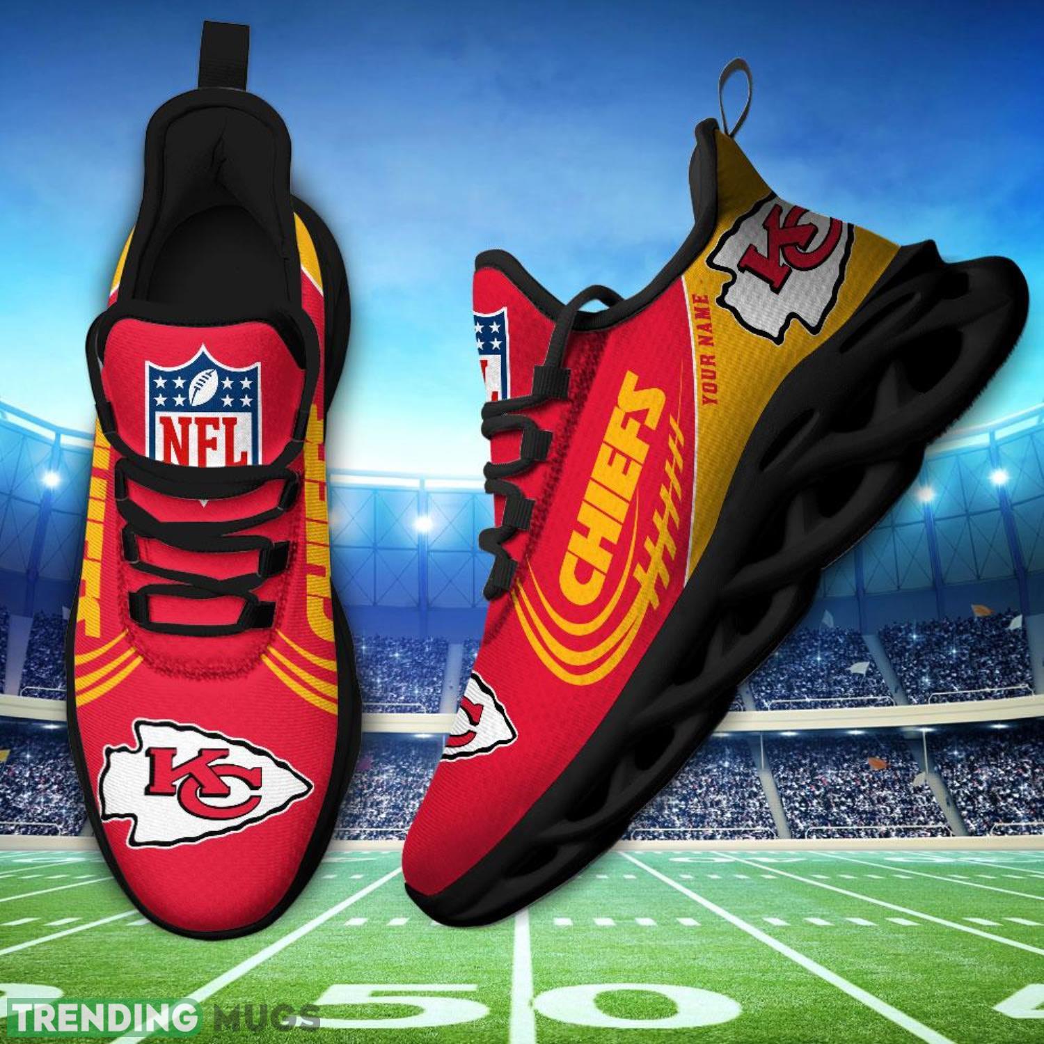 Custom Name Kansas City Chiefs Personalized Name Max Soul Shoes Men And Women Sport Fans Gift Max Soul Custom Name Kansas City Chiefs Personalized Name Max Soul Shoes Men And Women Sport Fans Gift Max Soul