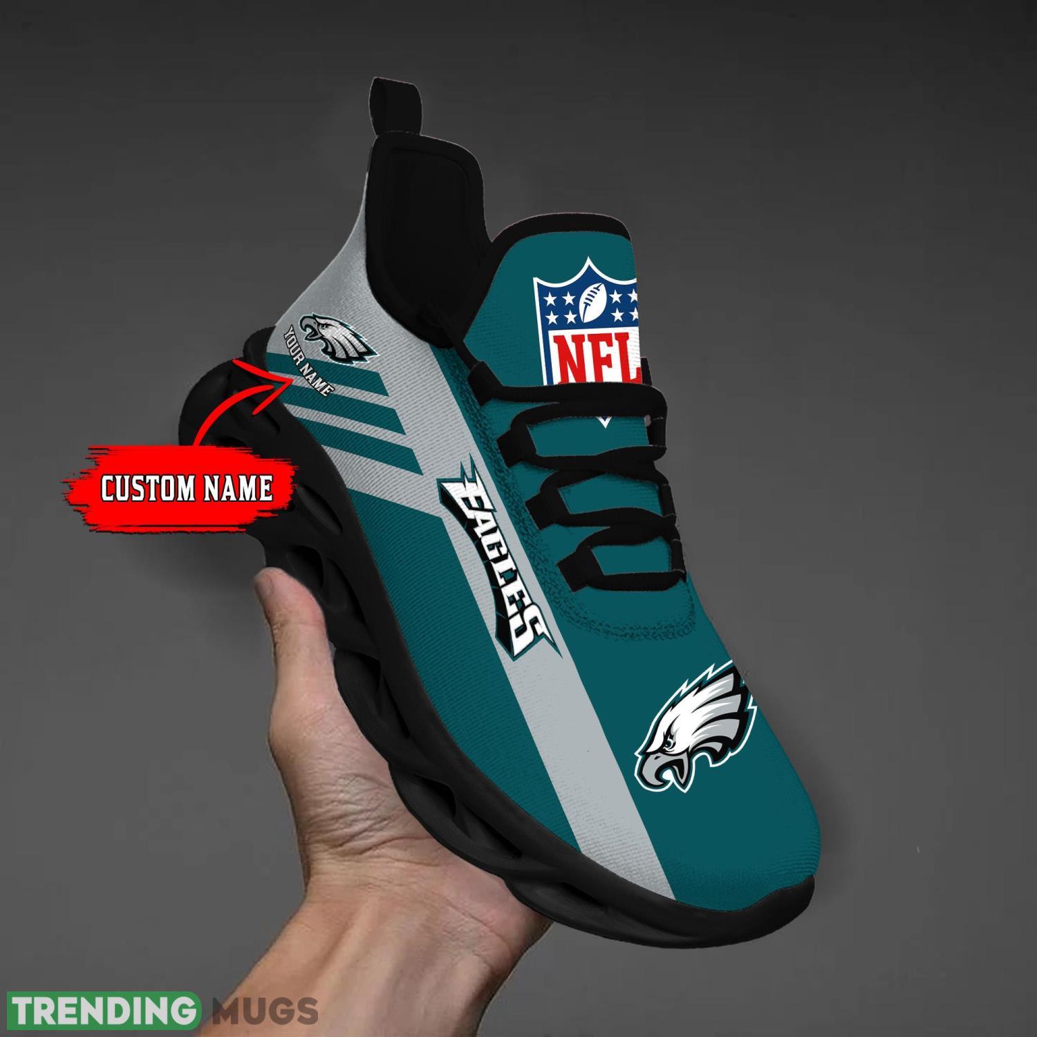Custom Name Philadelphia Eagles Personalized Name Striped Max Soul Shoes For Men And Women Max Soul Custom Name Philadelphia Eagles Personalized Name Striped Max Soul Shoes For Men And Women Max Soul