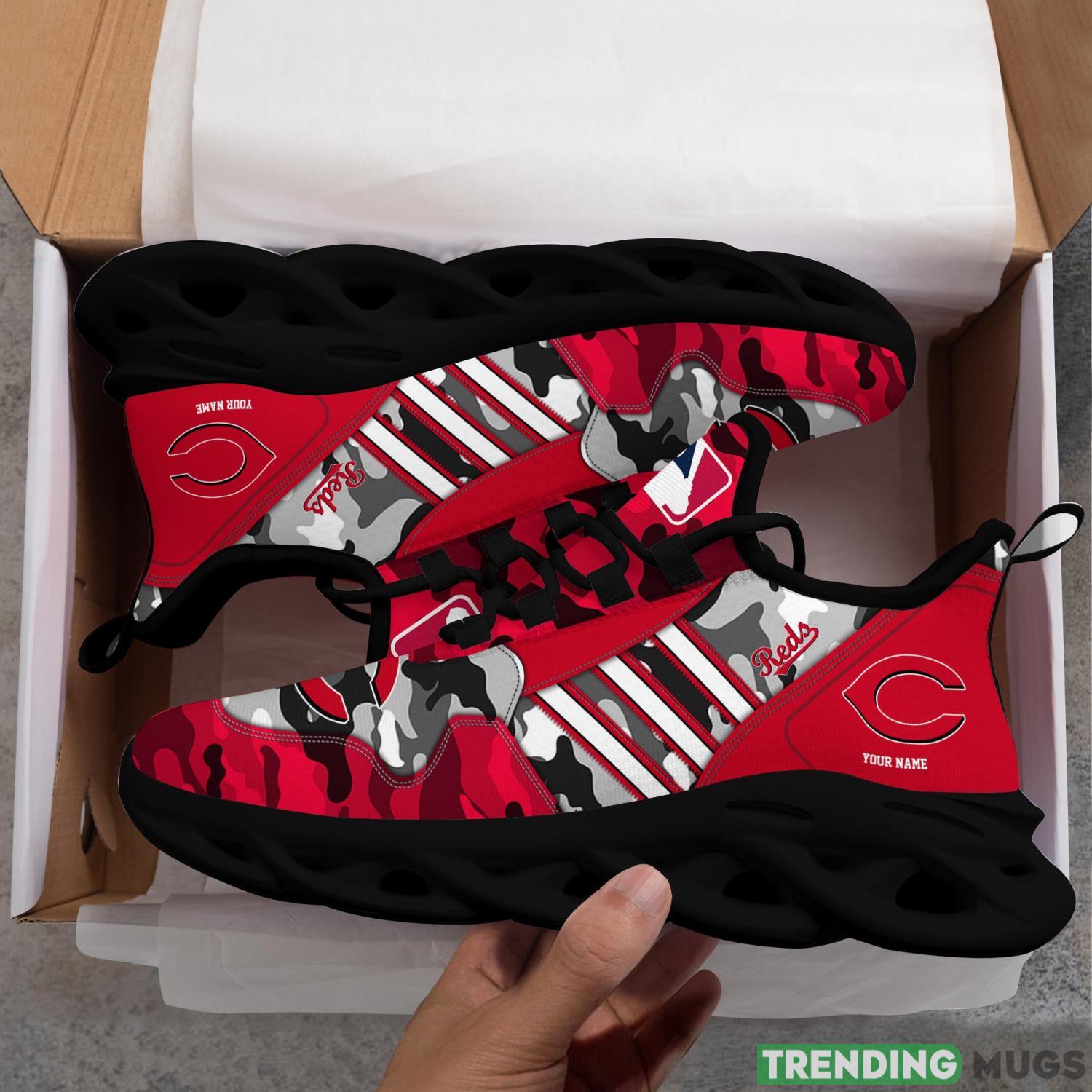Custom Name Shoes Cincinnati Reds Running Max Soul Shoes For Men And Women Max Soul Custom Name Shoes Cincinnati Reds Running Max Soul Shoes For Men And Women Max Soul