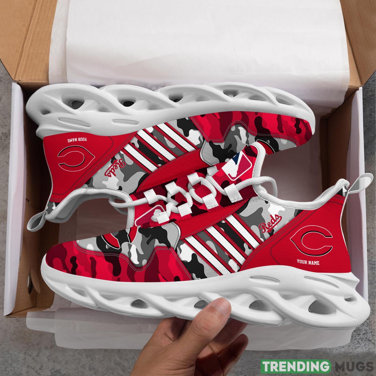 Custom Name Shoes Cincinnati Reds Running Max Soul Shoes For Men And Women Max Soul Custom Name Shoes Cincinnati Reds Running Max Soul Shoes For Men And Women Max Soul