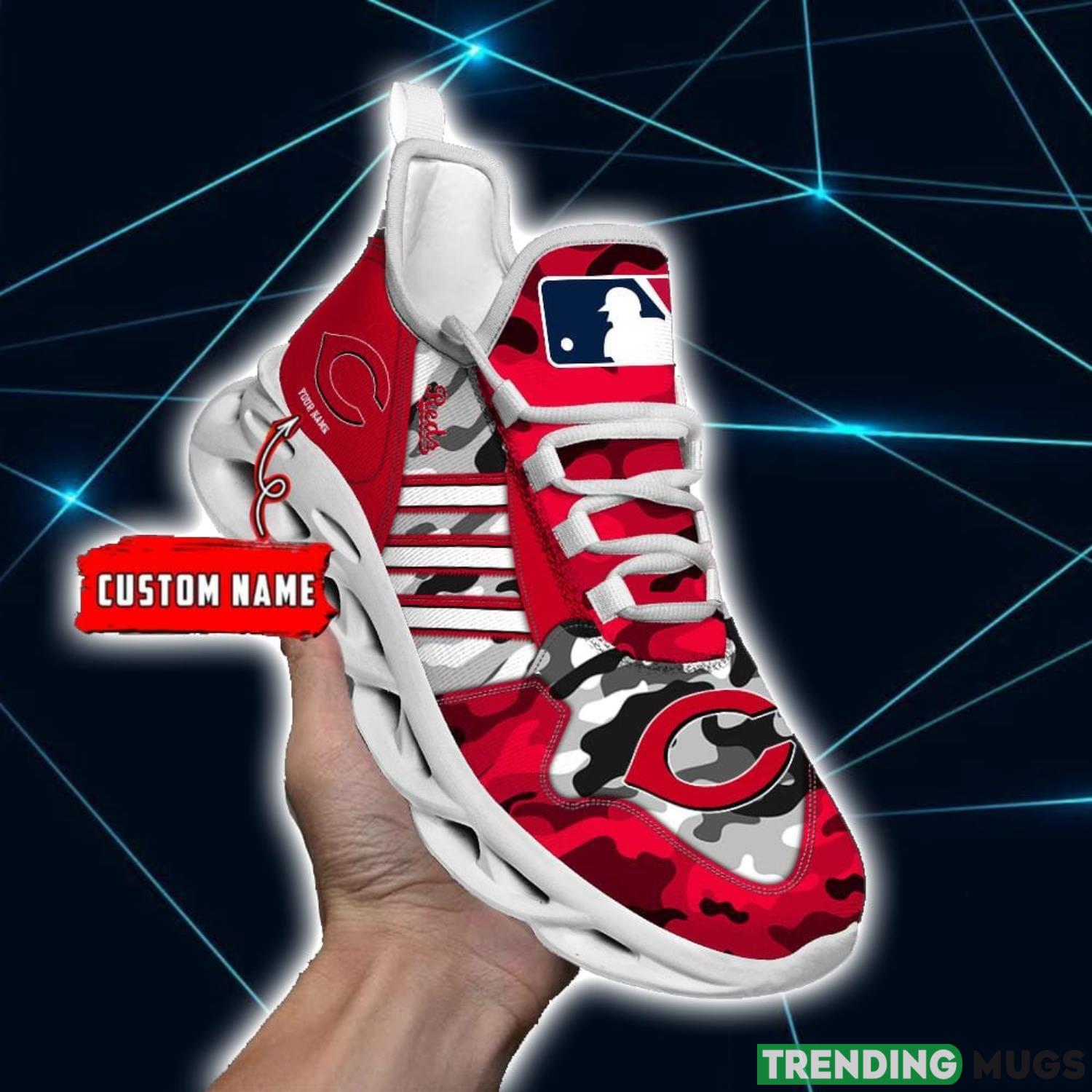 Custom Name Shoes Cincinnati Reds Running Max Soul Shoes For Men And Women Product Photo 1 Custom Name Shoes Cincinnati Reds Running Max Soul Shoes For Men And Women Product Photo 1