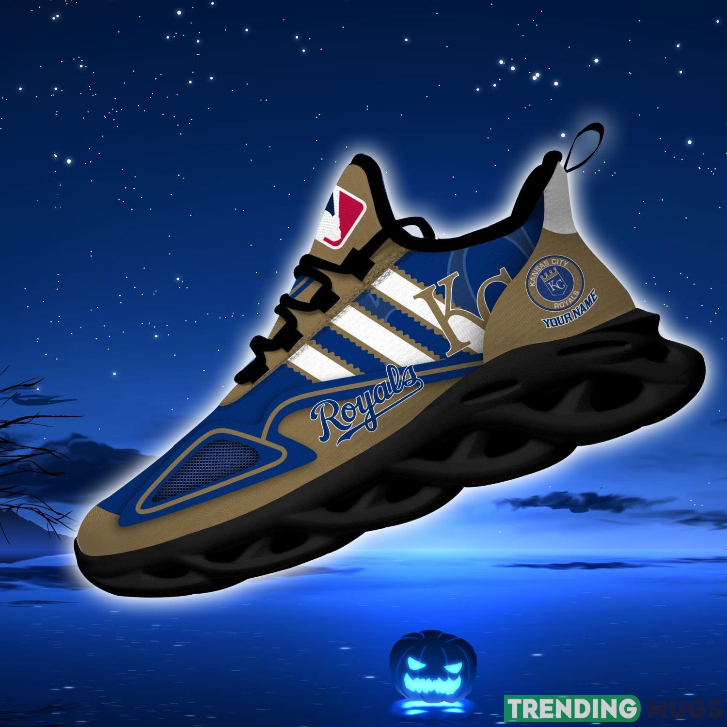 Custom Name Shoes Kansas City Royals Striped Max Soul Shoes Sport Sneakers Max Soul Custom Name Shoes Kansas City Royals Striped Max Soul Shoes Sport Sneakers Max Soul