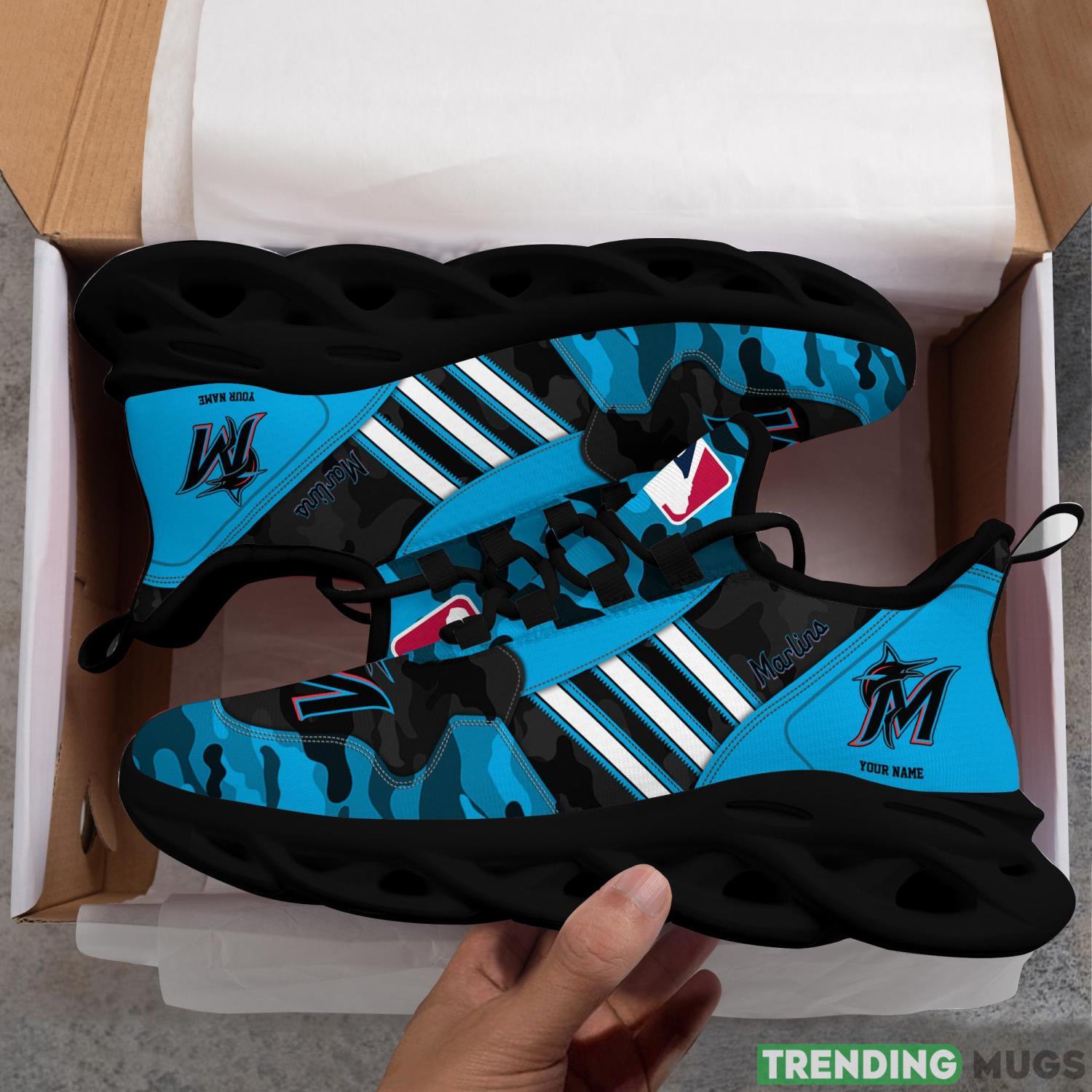 Custom Name Shoes Miami Marlins Running Max Soul Shoes For Men And Women Max Soul Custom Name Shoes Miami Marlins Running Max Soul Shoes For Men And Women Max Soul