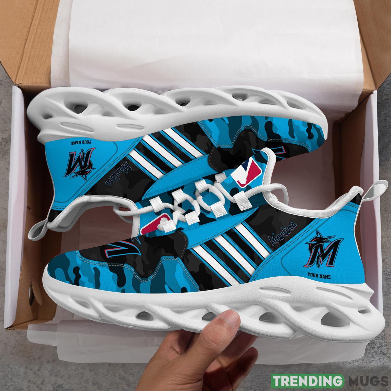 Custom Name Shoes Miami Marlins Running Max Soul Shoes For Men And Women Max Soul Custom Name Shoes Miami Marlins Running Max Soul Shoes For Men And Women Max Soul