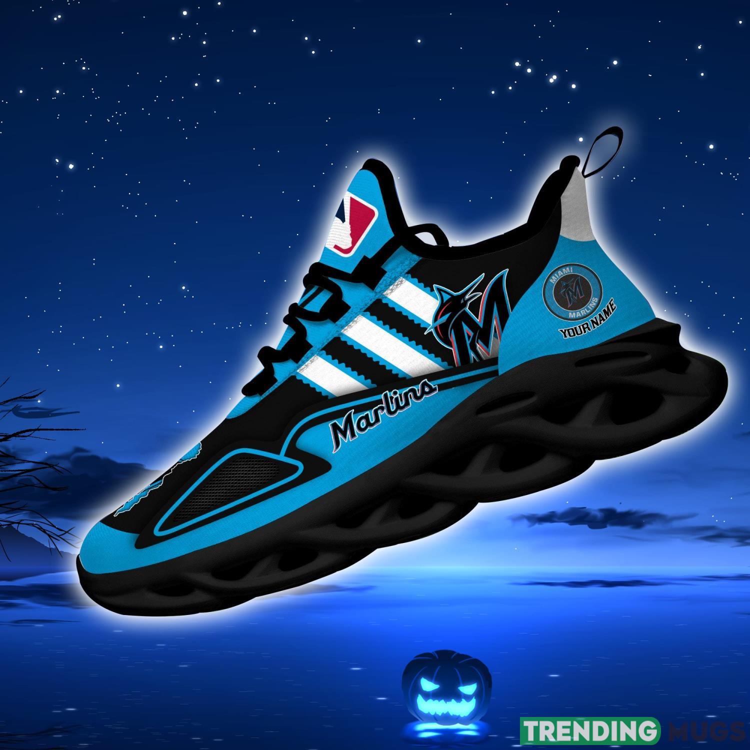 Custom Name Shoes Miami Marlins Ultra Max Soul Shoes New Trend Sport Shoes Max Soul Custom Name Shoes Miami Marlins Ultra Max Soul Shoes New Trend Sport Shoes Max Soul