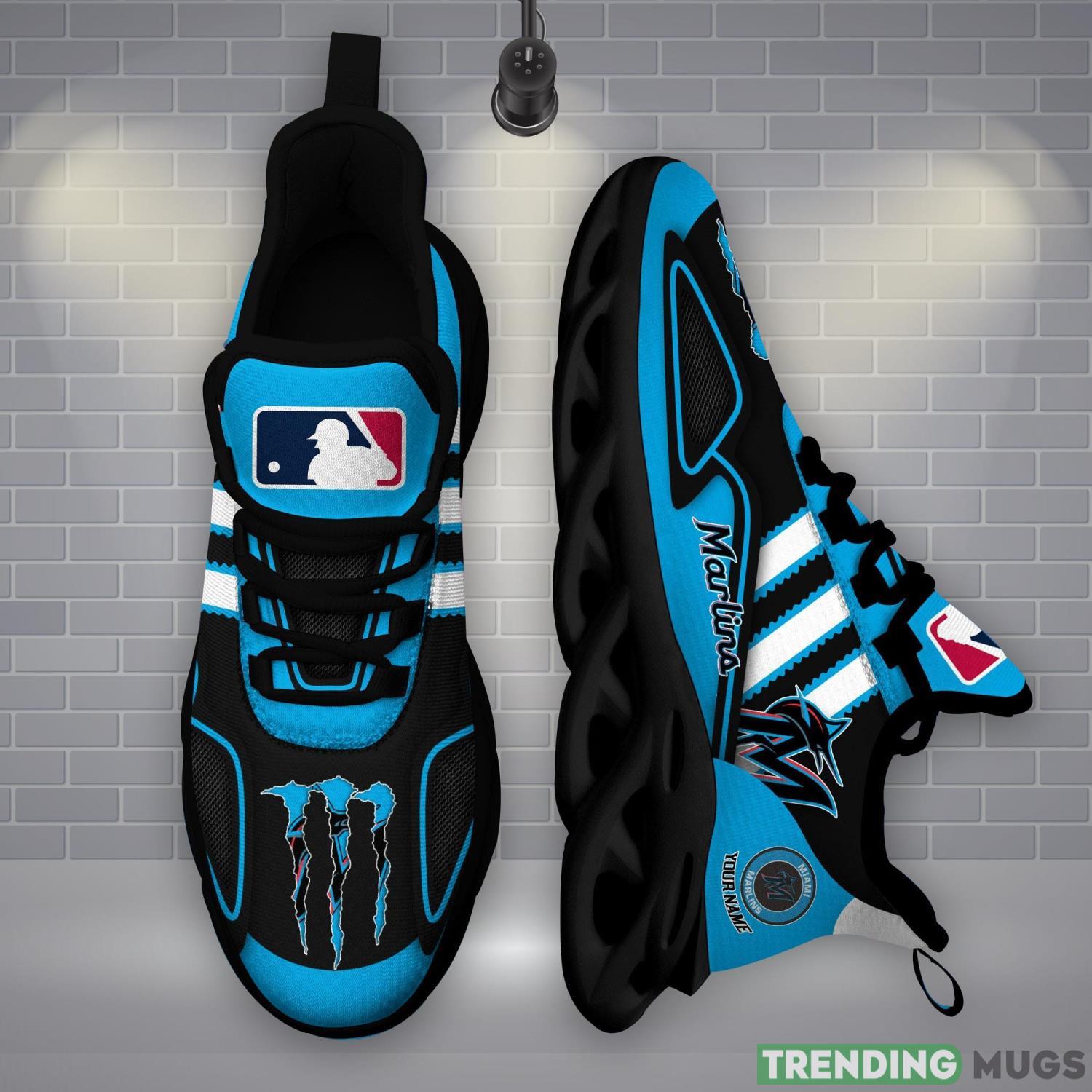 Custom Name Shoes Miami Marlins Ultra Max Soul Shoes New Trend Sport Shoes Max Soul Custom Name Shoes Miami Marlins Ultra Max Soul Shoes New Trend Sport Shoes Max Soul