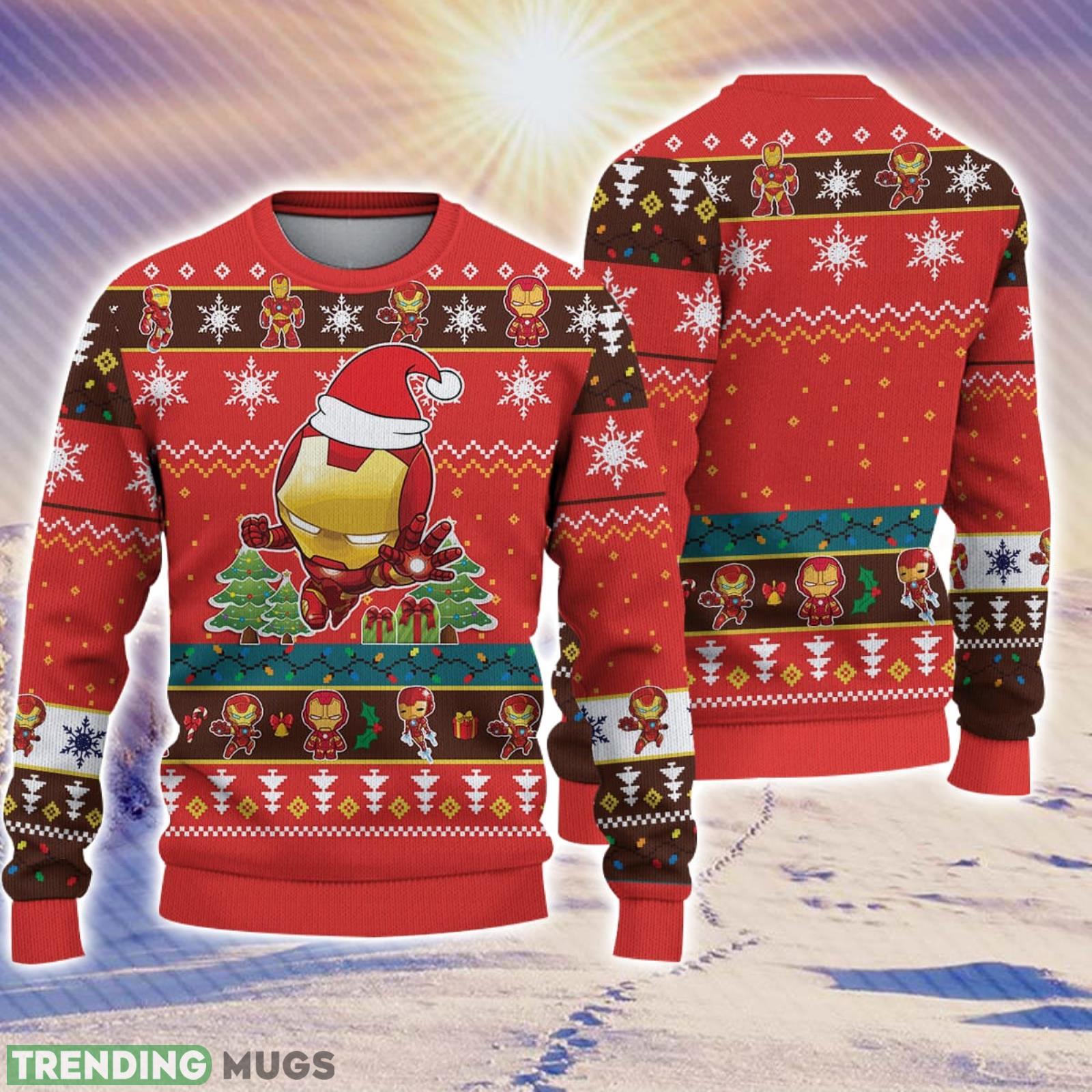 Cute Iron Man Christmas Christmas Gift For Holiday I Love You 3000 3D Ugly Christmas Sweater Product Photo 1 Cute Iron Man Christmas Christmas Gift For Holiday I Love You 3000 3D Ugly Christmas Sweater Product Photo 1