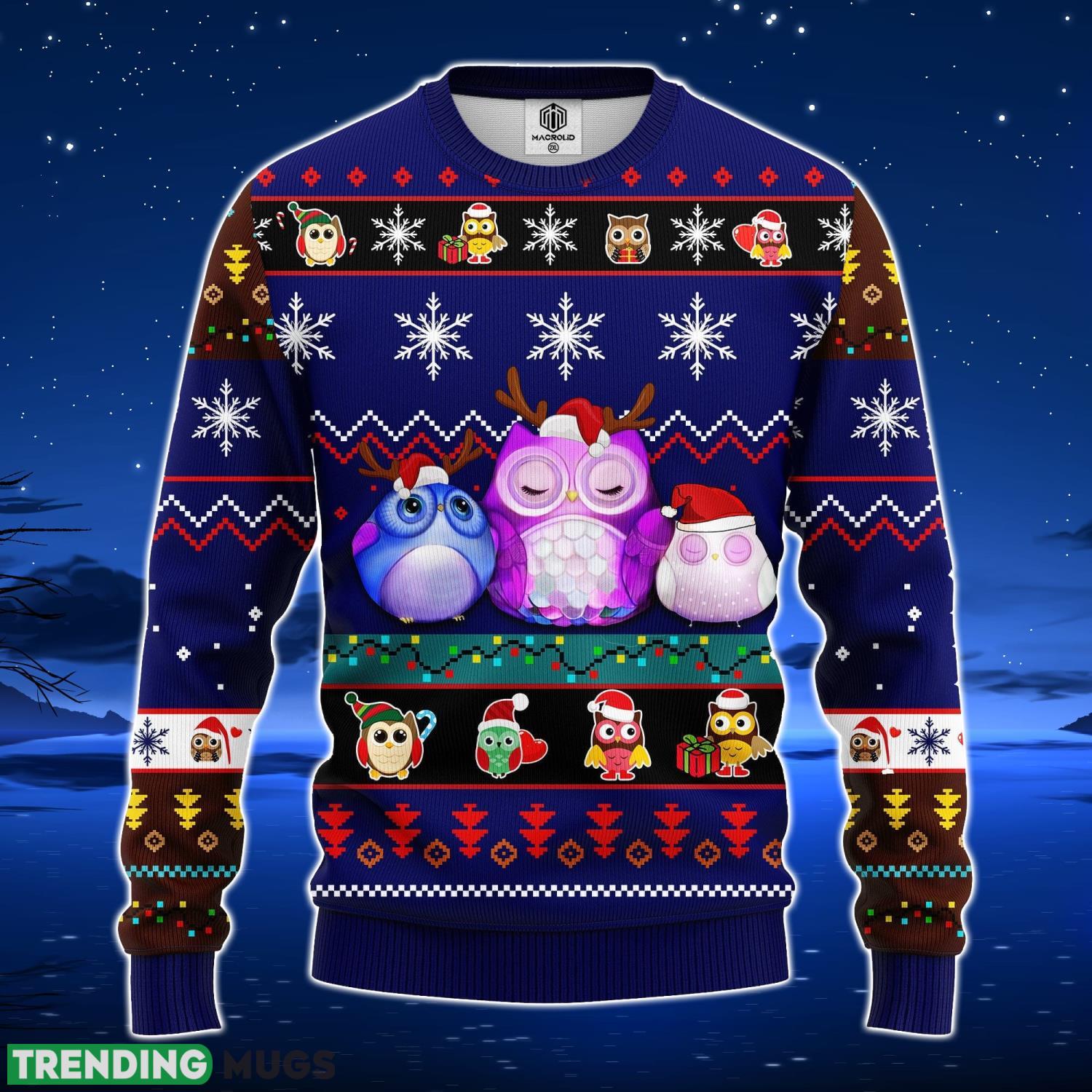 Cute Owl Night Noel Mc Ugly Christmas Blue 1 Amazing Gift Men And Women Christmas Gift Product Photo 1 Cute Owl Night Noel Mc Ugly Christmas Blue 1 Amazing Gift Men And Women Christmas Gift Product Photo 1