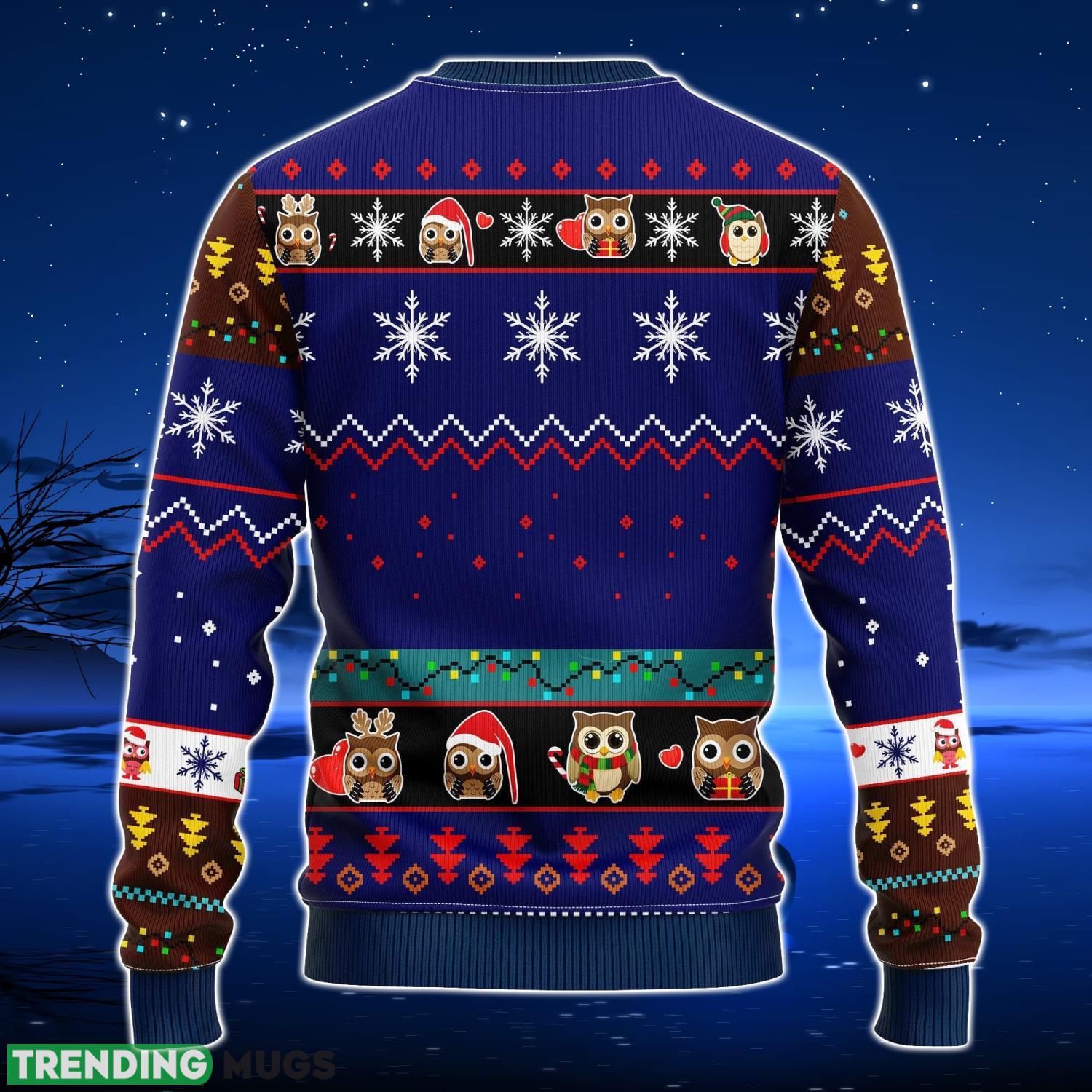 Cute Owl Noel Mc Ugly Christmas Blue 1 Amazing Gift Men And Women Christmas Gift 3D Sweater Cute Owl Noel Mc Ugly Christmas Blue 1 Amazing Gift Men And Women Christmas Gift 3D Sweater