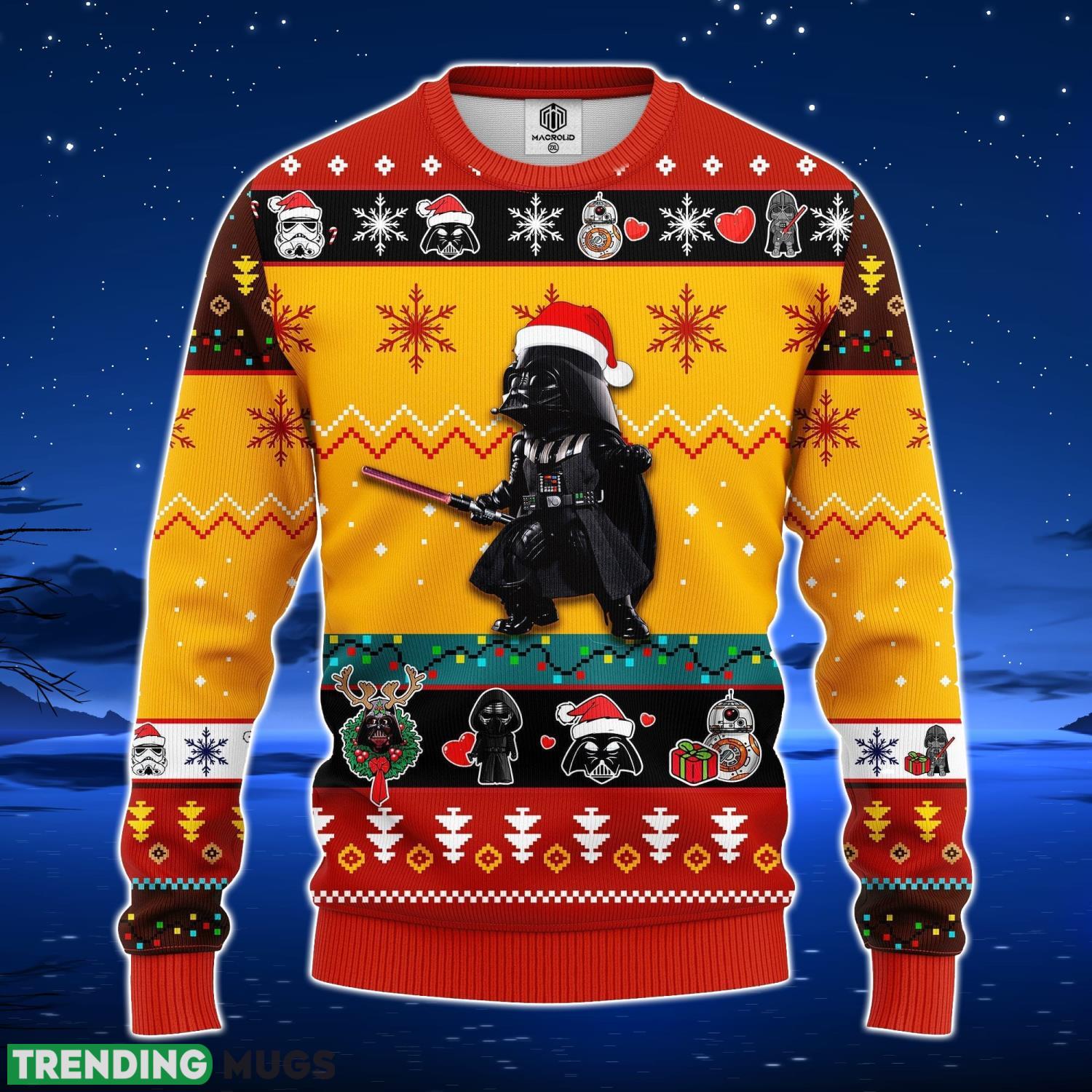 Darth Vader Cute Ugly Christmas Sweater Yellow 1 Amazing Gift Men And Women Christmas Gift Product Photo 1 Darth Vader Cute Ugly Christmas Sweater Yellow 1 Amazing Gift Men And Women Christmas Gift Product Photo 1