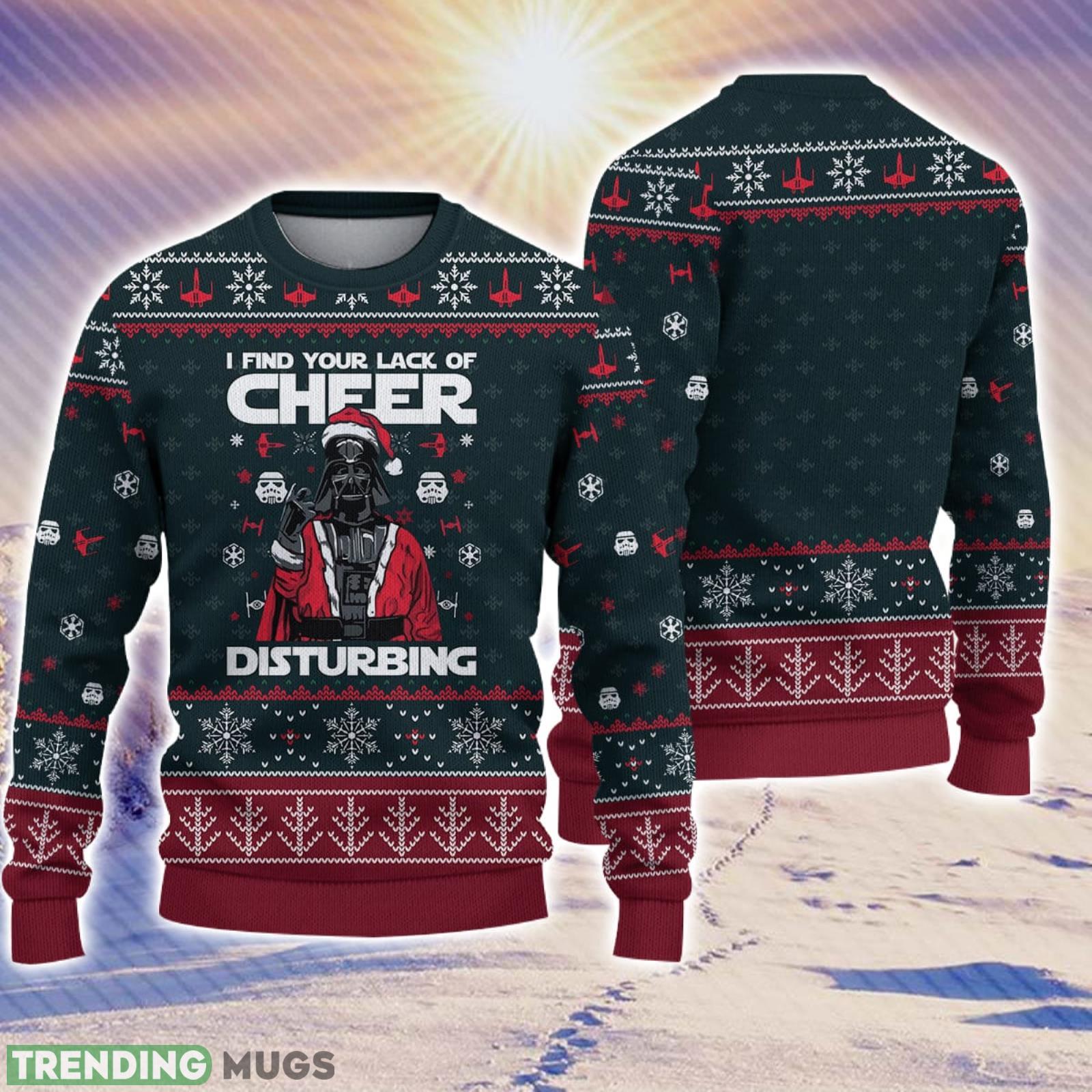 Darth Vader I Find Your Lack Cheer Disturbing Christmas Gift For Holiday SW 3D Ugly Christmas Sweater Product Photo 1 Darth Vader I Find Your Lack Cheer Disturbing Christmas Gift For Holiday SW 3D Ugly Christmas Sweater Product Photo 1