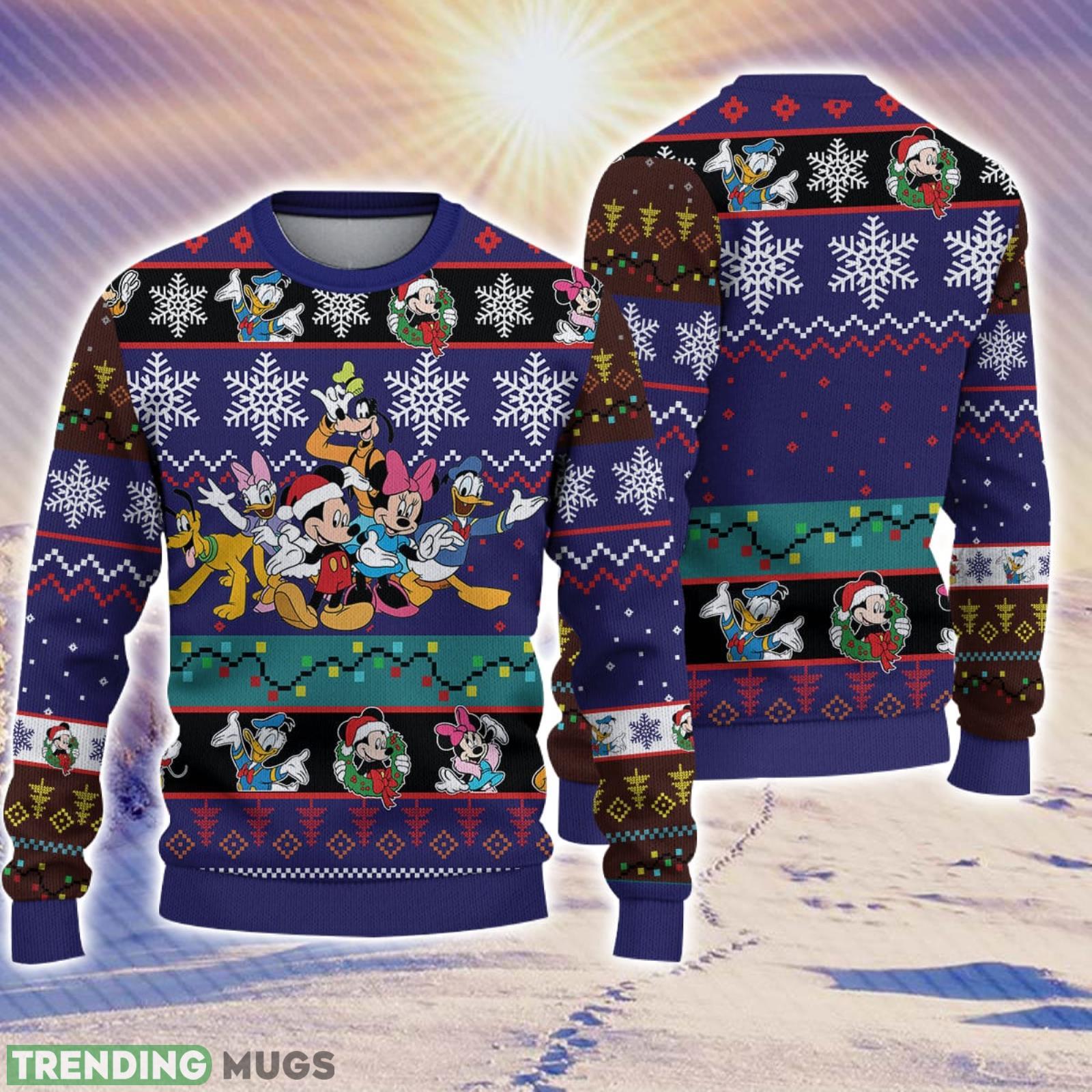Disney Friends Christmas Christmas Gift For Holiday Mickey And Friends 3D Ugly Christmas Sweater Product Photo 1 Disney Friends Christmas Christmas Gift For Holiday Mickey And Friends 3D Ugly Christmas Sweater Product Photo 1