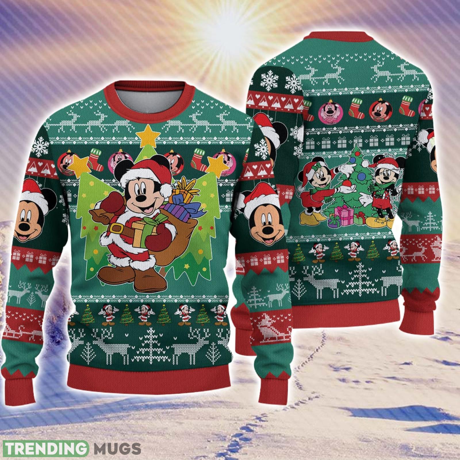 Disney World Christmas Christmas Gift For Holiday Mickey And Friends 3D Ugly Christmas Sweater Product Photo 1 Disney World Christmas Christmas Gift For Holiday Mickey And Friends 3D Ugly Christmas Sweater Product Photo 1