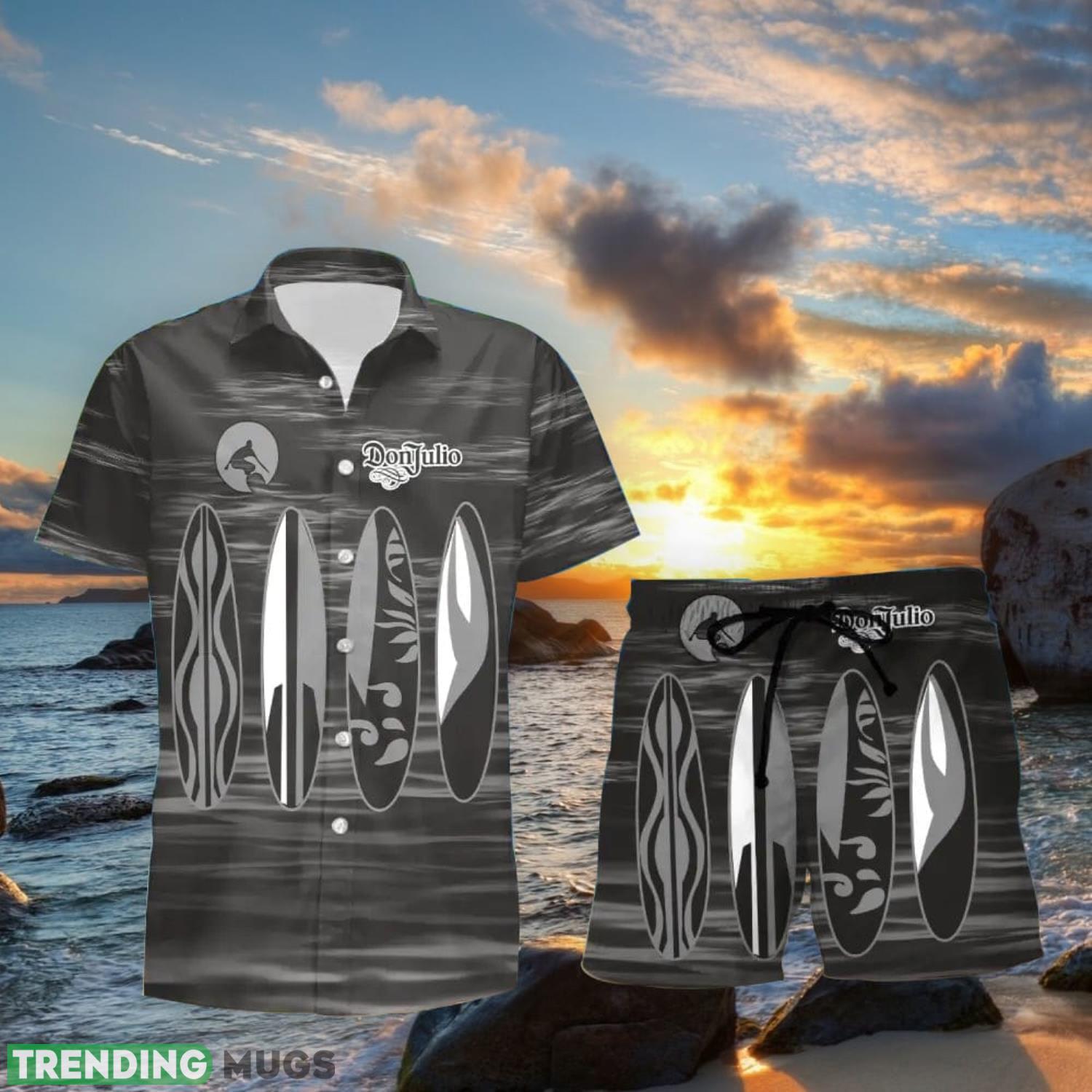 Don Julio Surfboard Funny Summer Beach Hawaiian Shirt And Shorts Product Photo 1 Don Julio Surfboard Funny Summer Beach Hawaiian Shirt And Shorts Product Photo 1