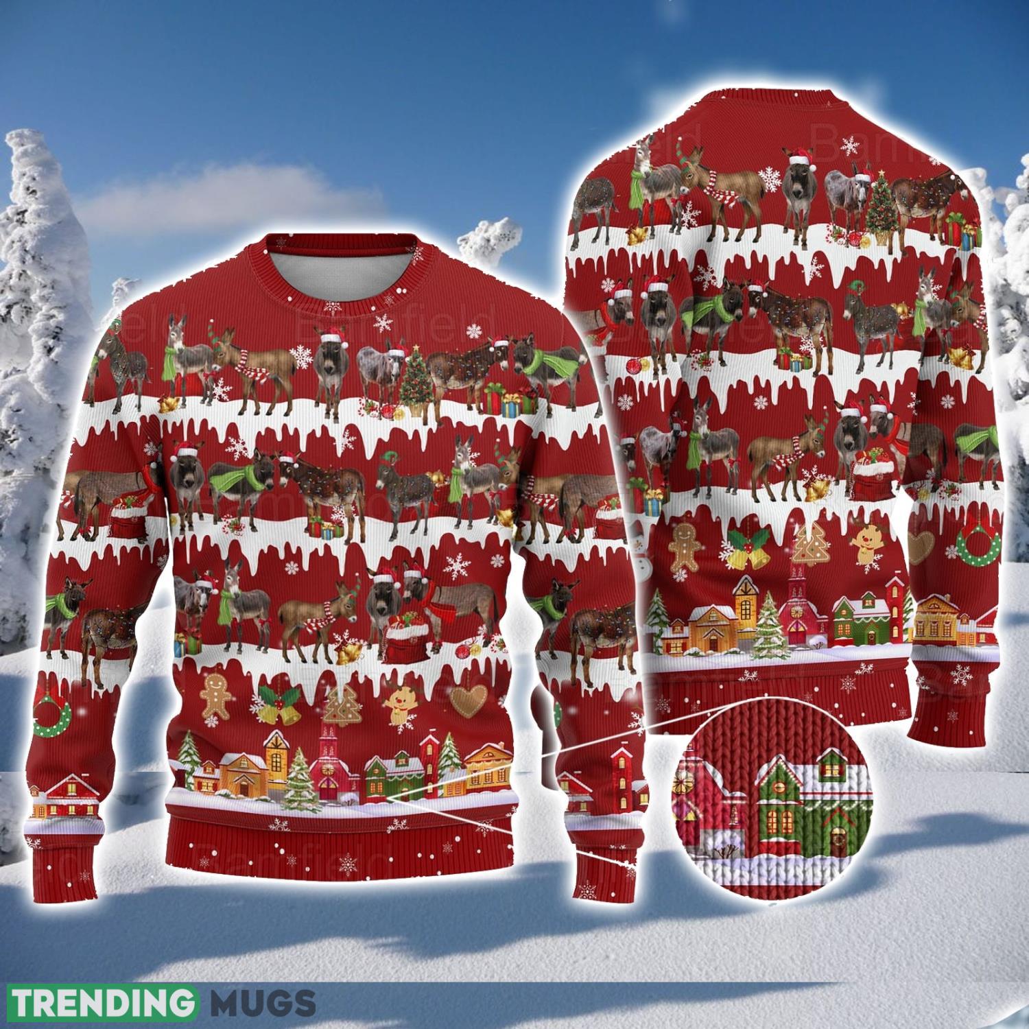 Donkeys Ugly Christmas Sweater Men And Women Christmas Gift Sweater Product Photo 1 Donkeys Ugly Christmas Sweater Men And Women Christmas Gift Sweater Product Photo 1