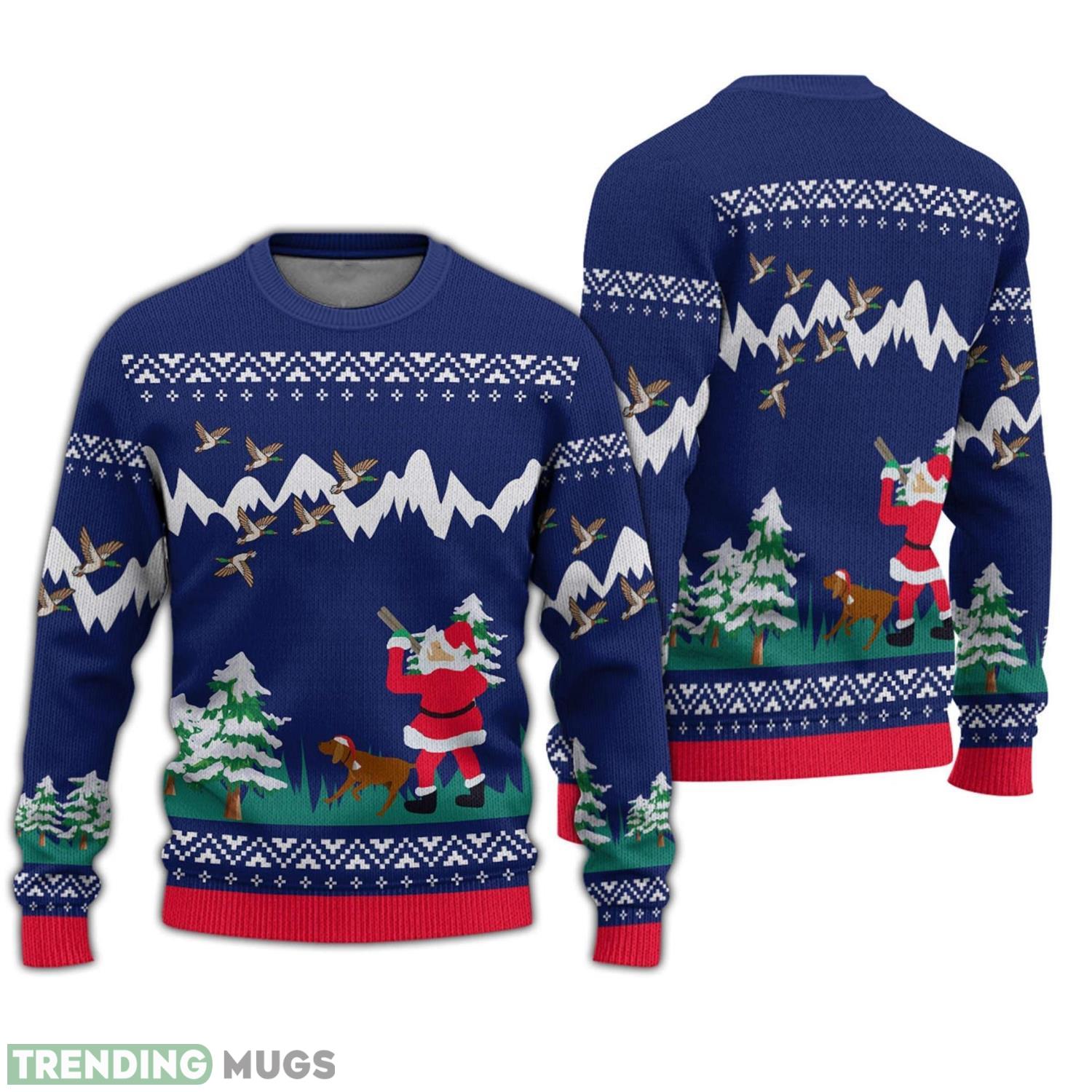 Duck Hunter Santa Ugly Christmas Sweater Duck Hunter Santa Christmas Gift Product Photo 1 Duck Hunter Santa Ugly Christmas Sweater Duck Hunter Santa Christmas Gift Product Photo 1