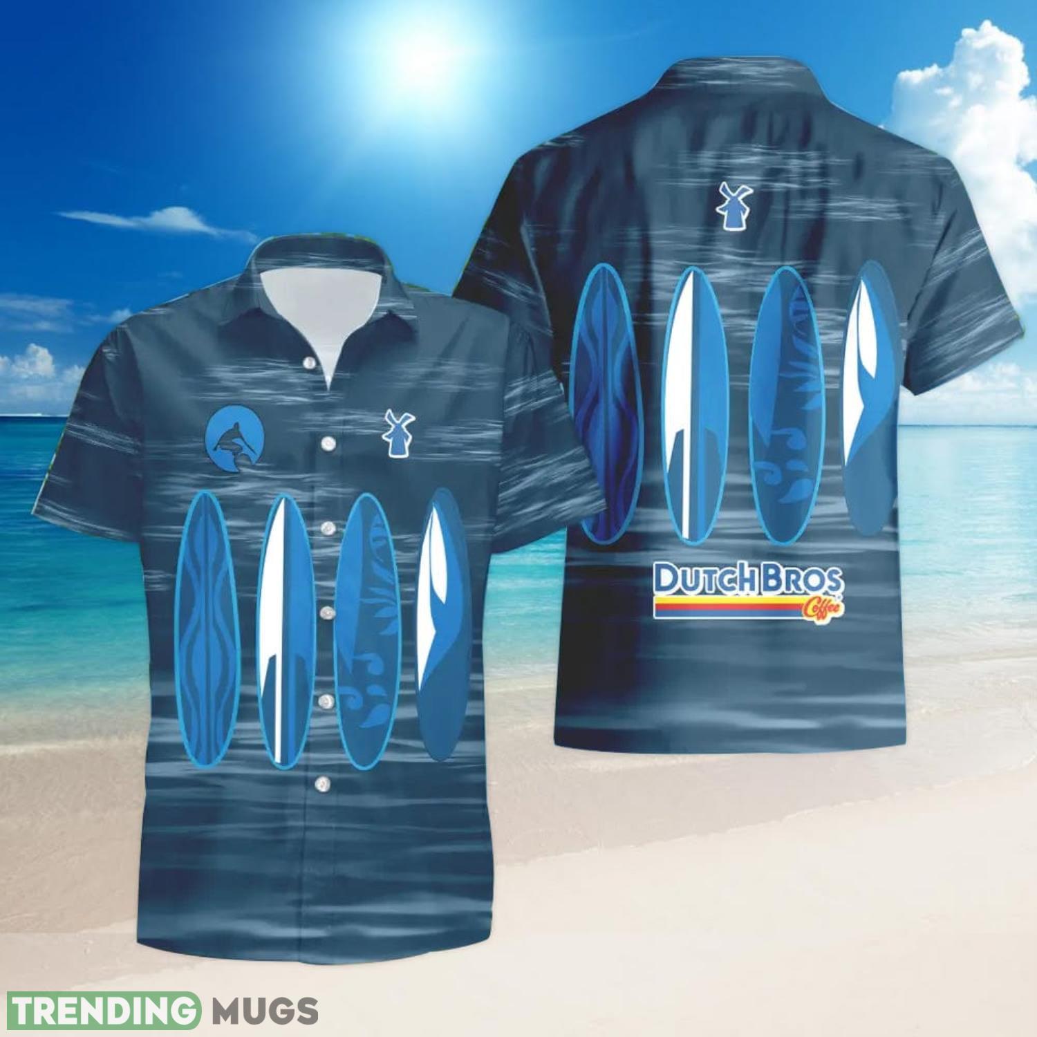 Dutch Bros Surfboard Funny Summer Beach Hawaiian Shirt And Shorts Product Photo 1 Dutch Bros Surfboard Funny Summer Beach Hawaiian Shirt And Shorts Product Photo 1