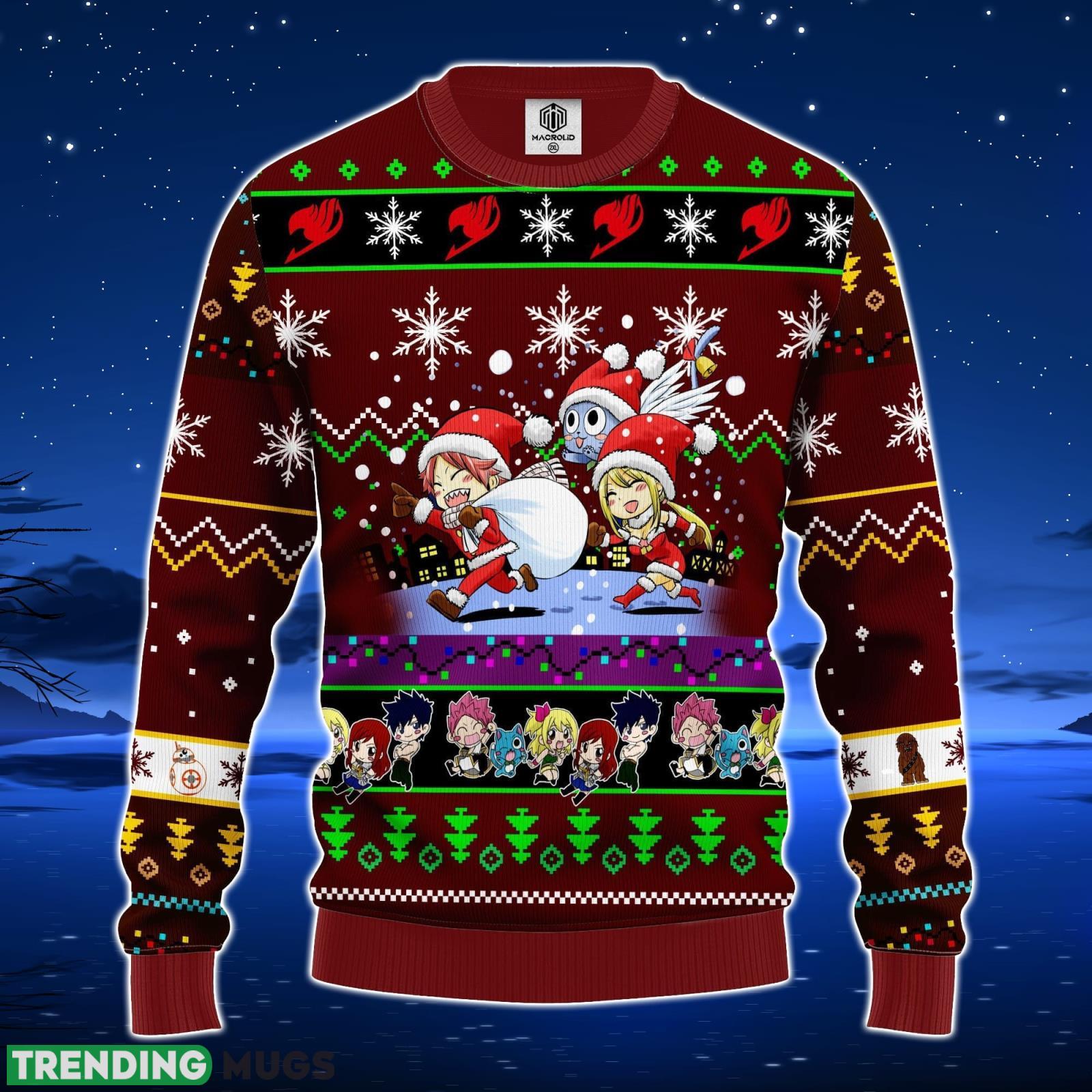 Fairy Tail Anime Christmas Sweater Brown 1 Amazing Gift Men And Women Christmas Gift Product Photo 1 Fairy Tail Anime Christmas Sweater Brown 1 Amazing Gift Men And Women Christmas Gift Product Photo 1