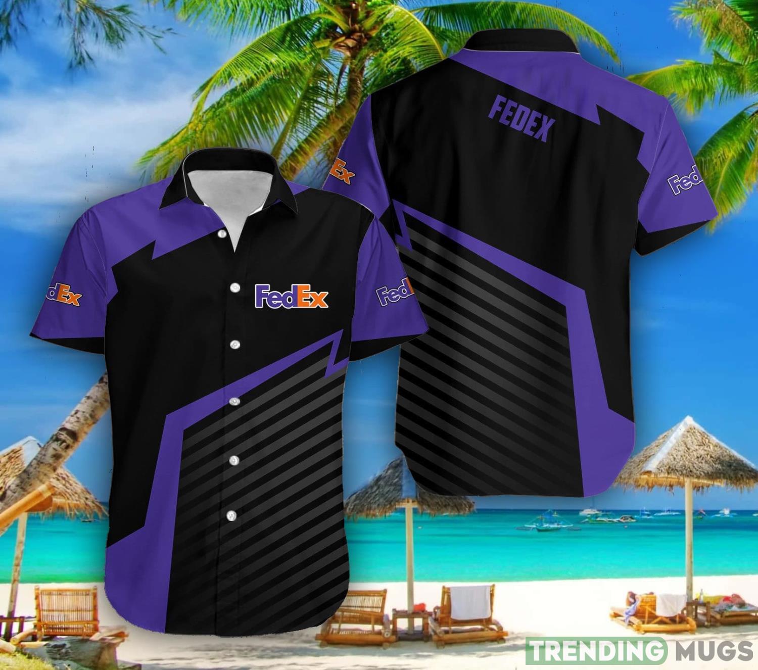 Fedex Hawaiian Shirt Product Photo 1 Fedex Hawaiian Shirt Product Photo 1