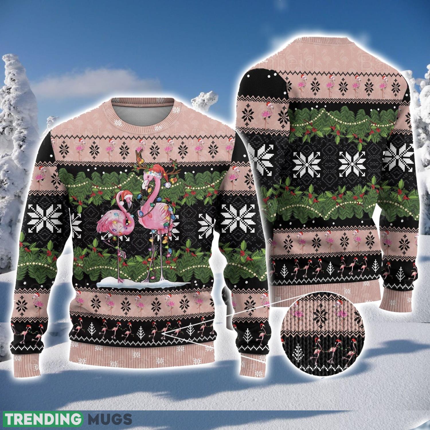 Flamingo Xmas Sweater Ugly Christmas Sweater Men And Women Christmas Gift Sweater Product Photo 1 Flamingo Xmas Sweater Ugly Christmas Sweater Men And Women Christmas Gift Sweater Product Photo 1