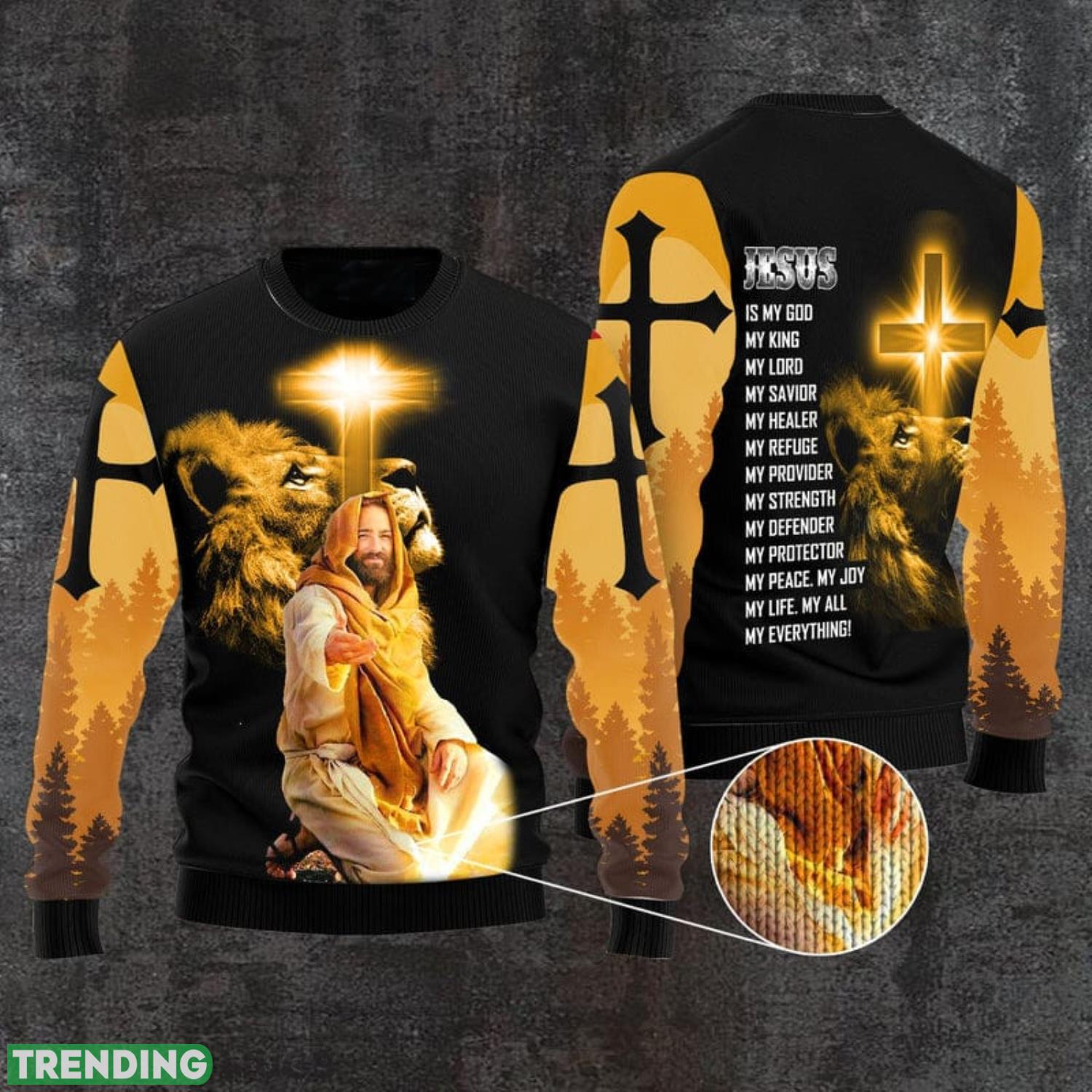 God Jesus Is My Everything Christmas Gift Ugly Christmas Sweater Holiday Family Sweater Gift Product Photo 1 God Jesus Is My Everything Christmas Gift Ugly Christmas Sweater Holiday Family Sweater Gift Product Photo 1