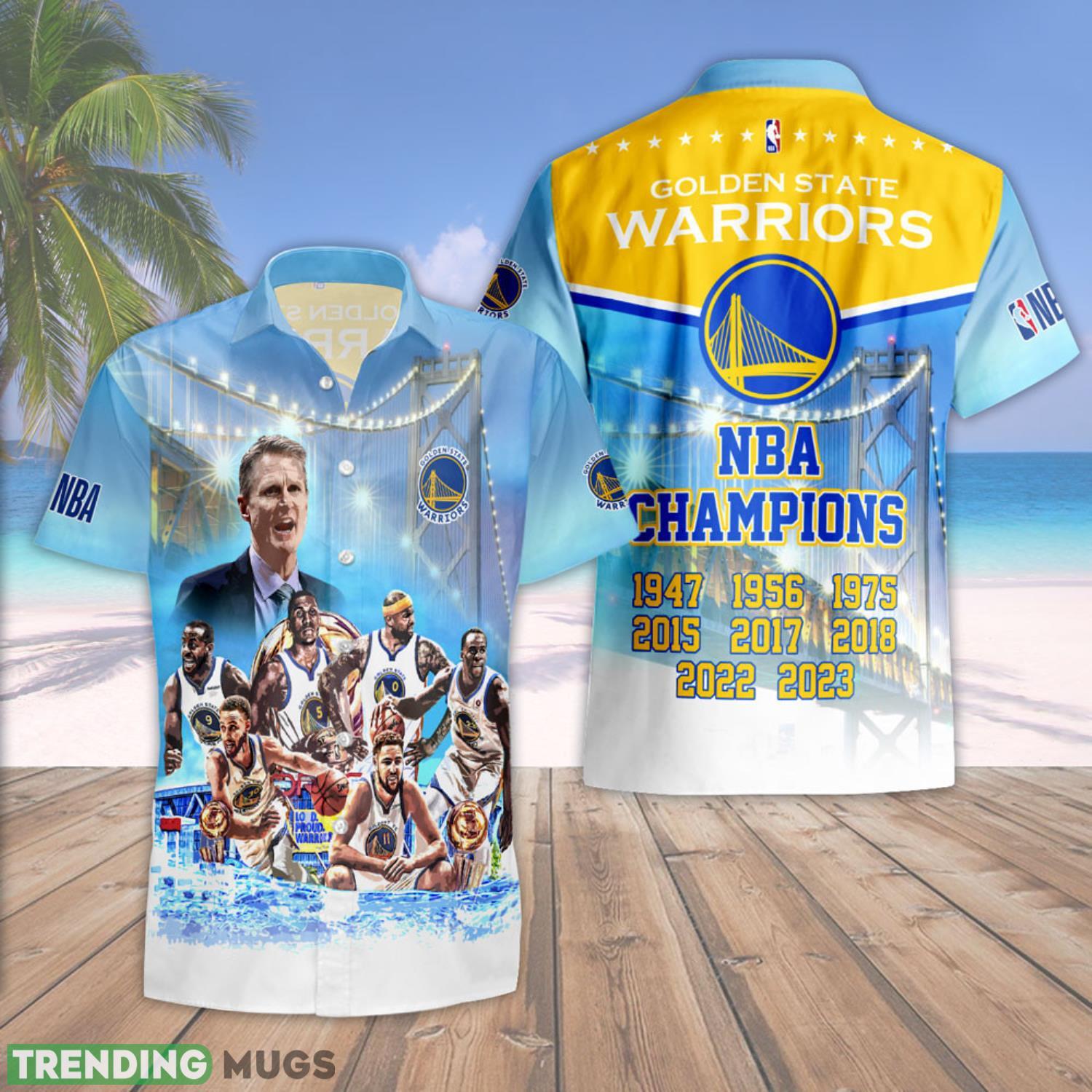 Golden State Warriors National Basketball Association 2023 AOP Hawaiian Shirt Summer Sport Gift Product Photo 1 Golden State Warriors National Basketball Association 2023 AOP Hawaiian Shirt Summer Sport Gift Product Photo 1