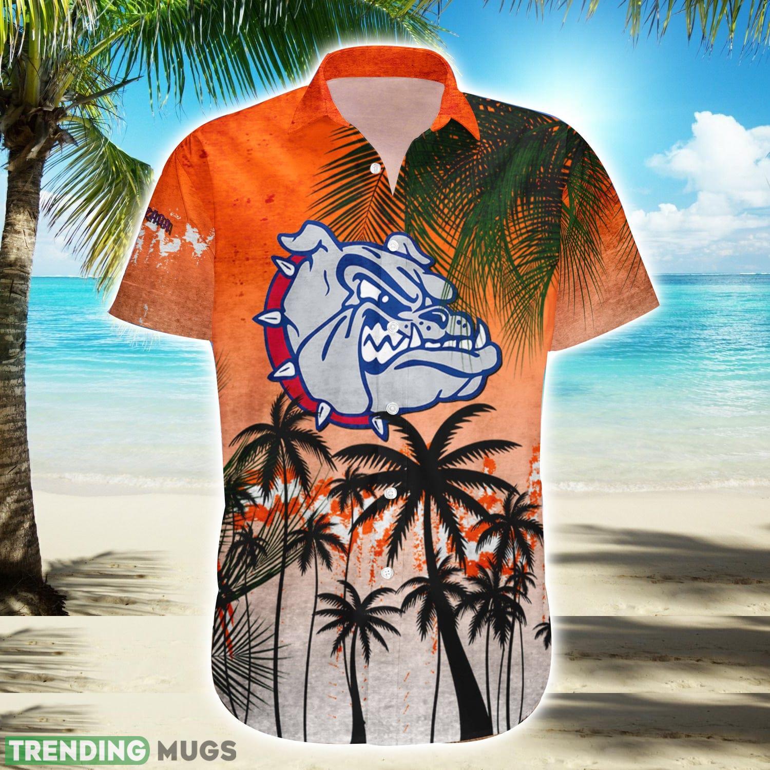 Gonzaga Bulldogs Hawaiian Shirt Summer Gift Coconut Tree Tropical Grunge Pattern For NCAA Fans Product Photo 1 Gonzaga Bulldogs Hawaiian Shirt Summer Gift Coconut Tree Tropical Grunge Pattern For NCAA Fans Product Photo 1