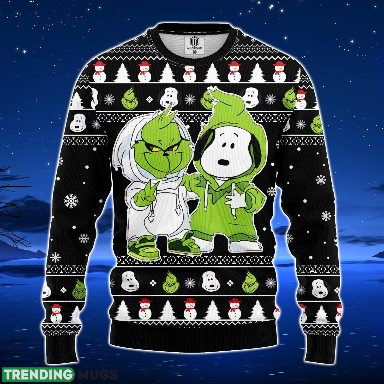 Grinch And Snoopy Ugly Christmas Sweater Amazing Gift Men And Women Christmas Gift Product Photo 1 Grinch And Snoopy Ugly Christmas Sweater Amazing Gift Men And Women Christmas Gift Product Photo 1