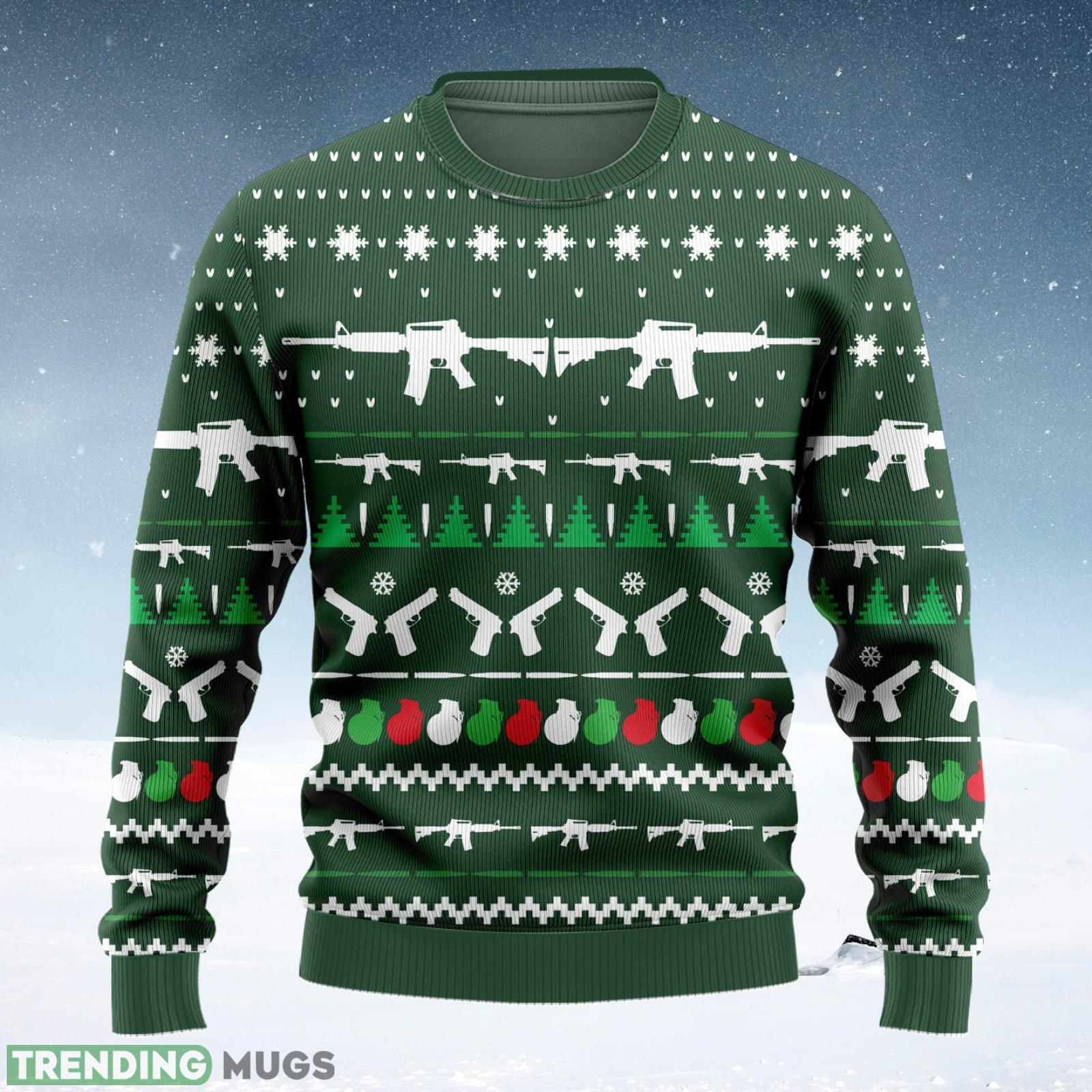 Guns And Bomb Dynamite Ball Christmas Ugly Christmas Sweater Unisex 3D Sweater Christmas Gift Product Photo 1 Guns And Bomb Dynamite Ball Christmas Ugly Christmas Sweater Unisex 3D Sweater Christmas Gift Product Photo 1