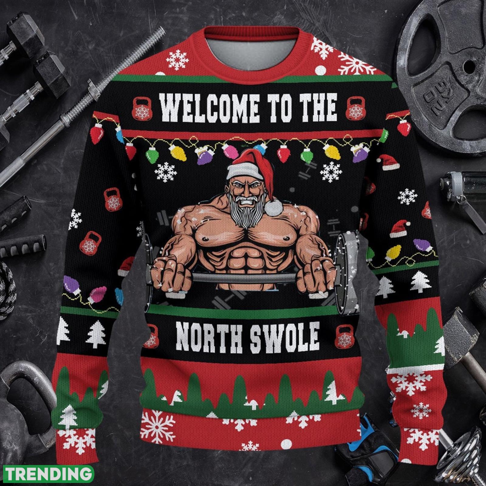 Gym Christmas Woolen Sweater Welcome to the North Swole Ugly Christmas Sweater Unisex 3D Sweater Christmas Gift 3D Sweater Gym Christmas Woolen Sweater Welcome to the North Swole Ugly Christmas Sweater Unisex 3D Sweater Christmas Gift 3D Sweater