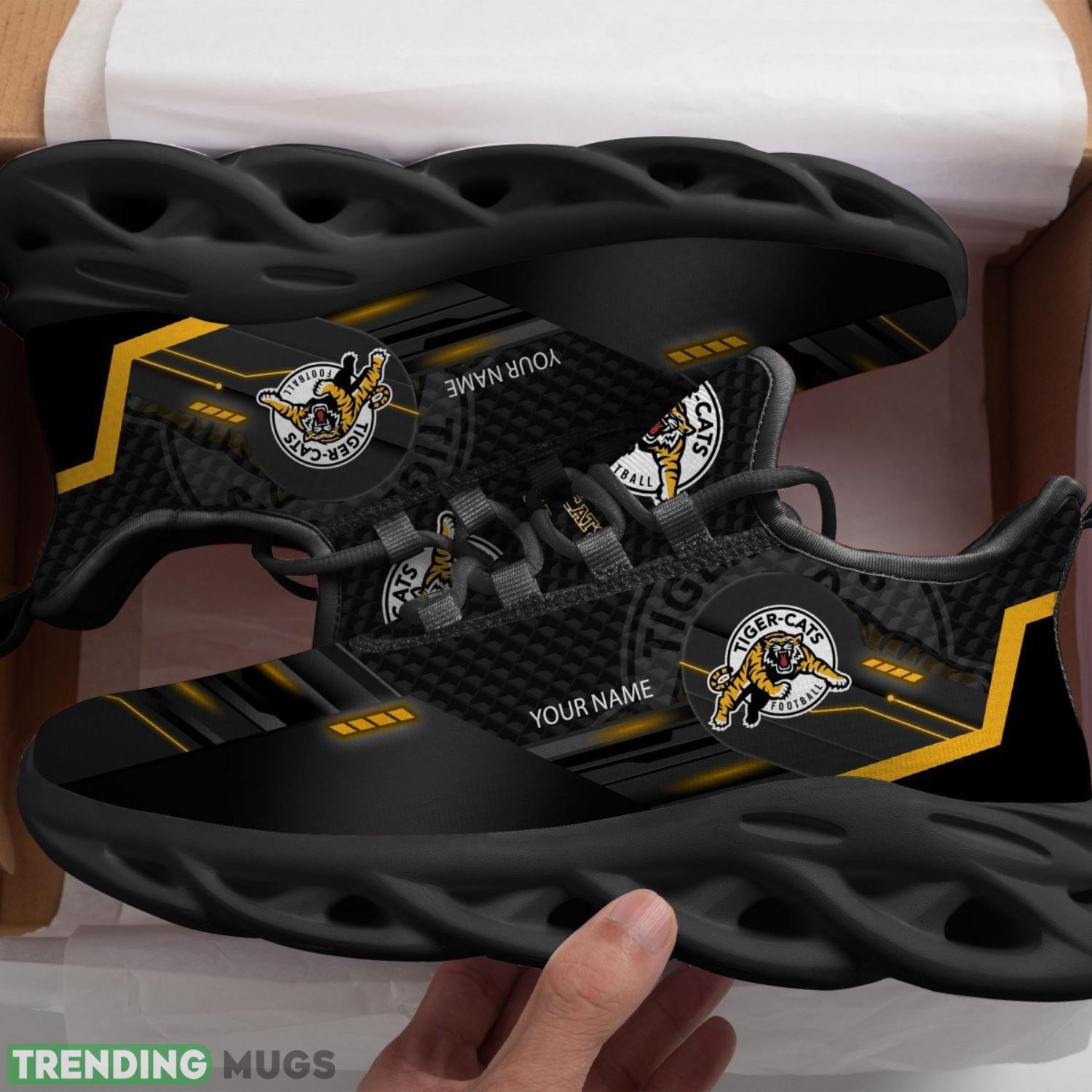 Hamilton Tiger-Cats Max Soul Shoes Sport Sneakers For Fans Product Photo 1 Hamilton Tiger-Cats Max Soul Shoes Sport Sneakers For Fans Product Photo 1