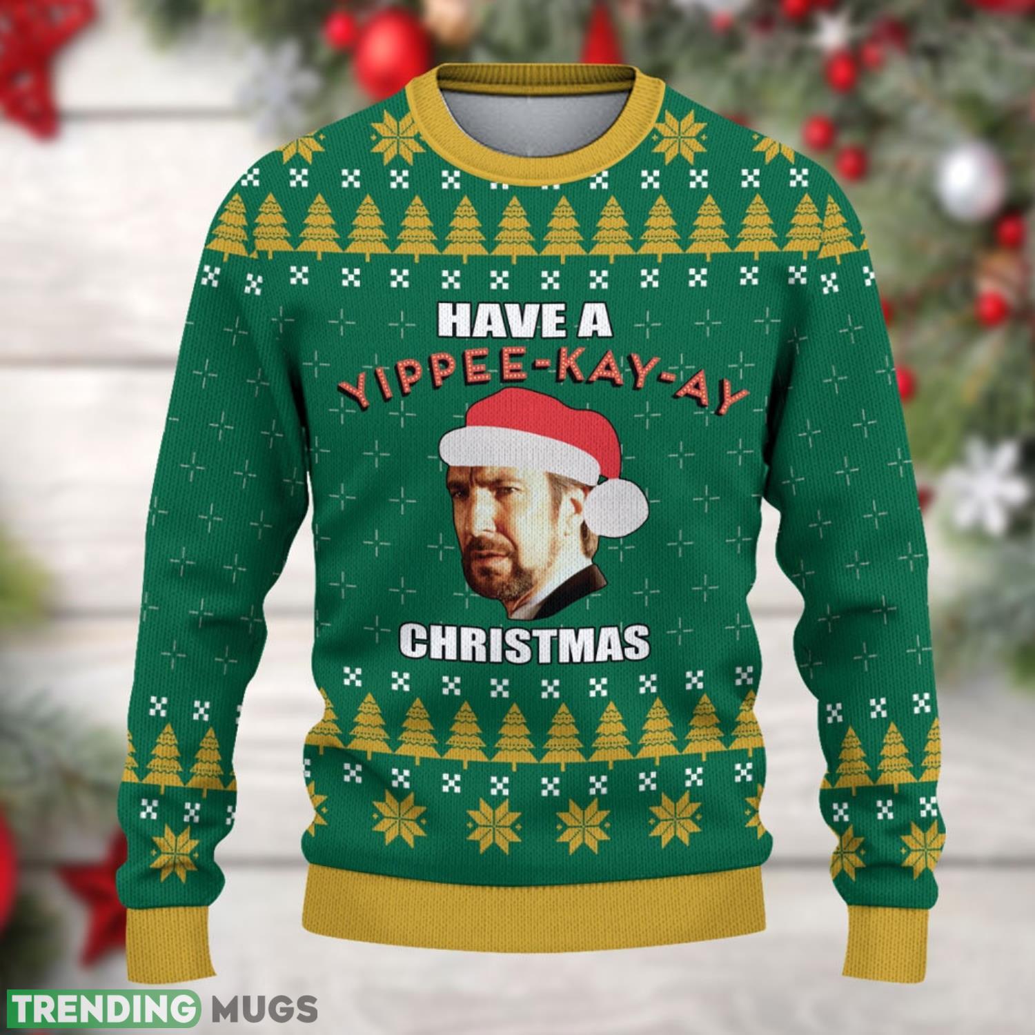 Hans Gruber Have A Yippee Kay Ay Christmas Christmas Ugly Sweater Die Hard Christmas Sweater 3D Sweater Hans Gruber Have A Yippee Kay Ay Christmas Christmas Ugly Sweater Die Hard Christmas Sweater 3D Sweater