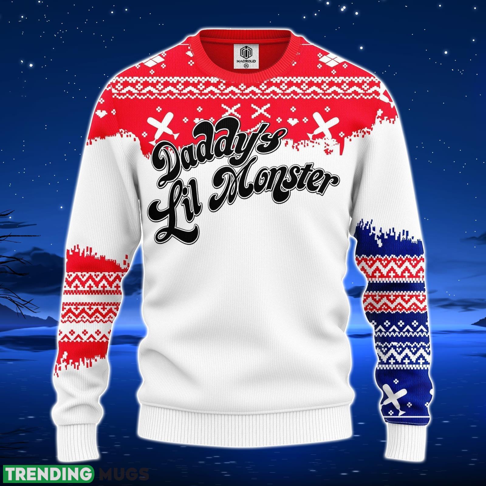 Harley Quinn Daddy’S Lil Monster Ugly Christmas Sweater Amazing Gift Men And Women Christmas Gift Product Photo 1 Harley Quinn Daddy’S Lil Monster Ugly Christmas Sweater Amazing Gift Men And Women Christmas Gift Product Photo 1