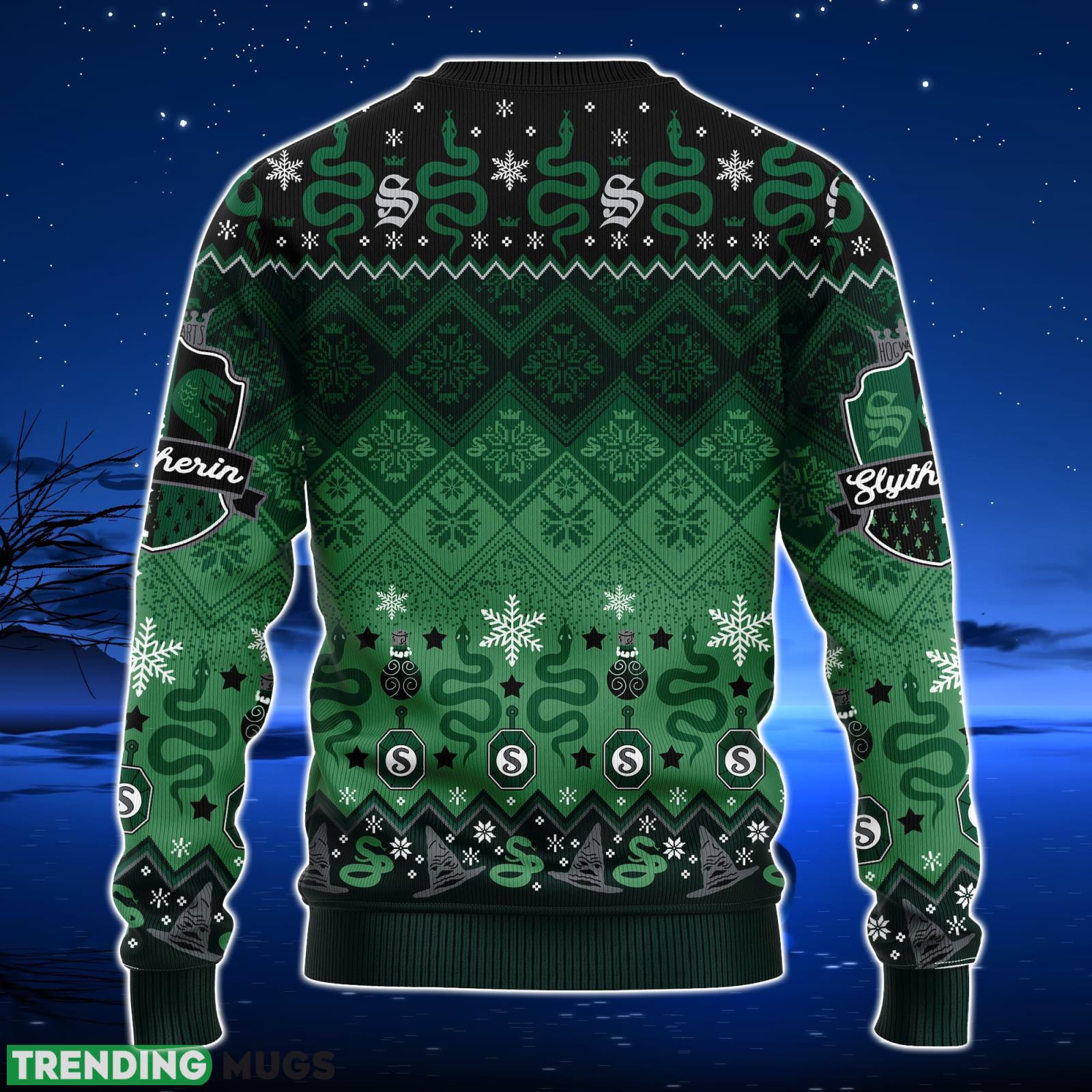 Harry Potter Slytherin Christmas Ugly Christmas Sweater Xmas Men And Women Christmas Gift 3D Sweater Harry Potter Slytherin Christmas Ugly Christmas Sweater Xmas Men And Women Christmas Gift 3D Sweater
