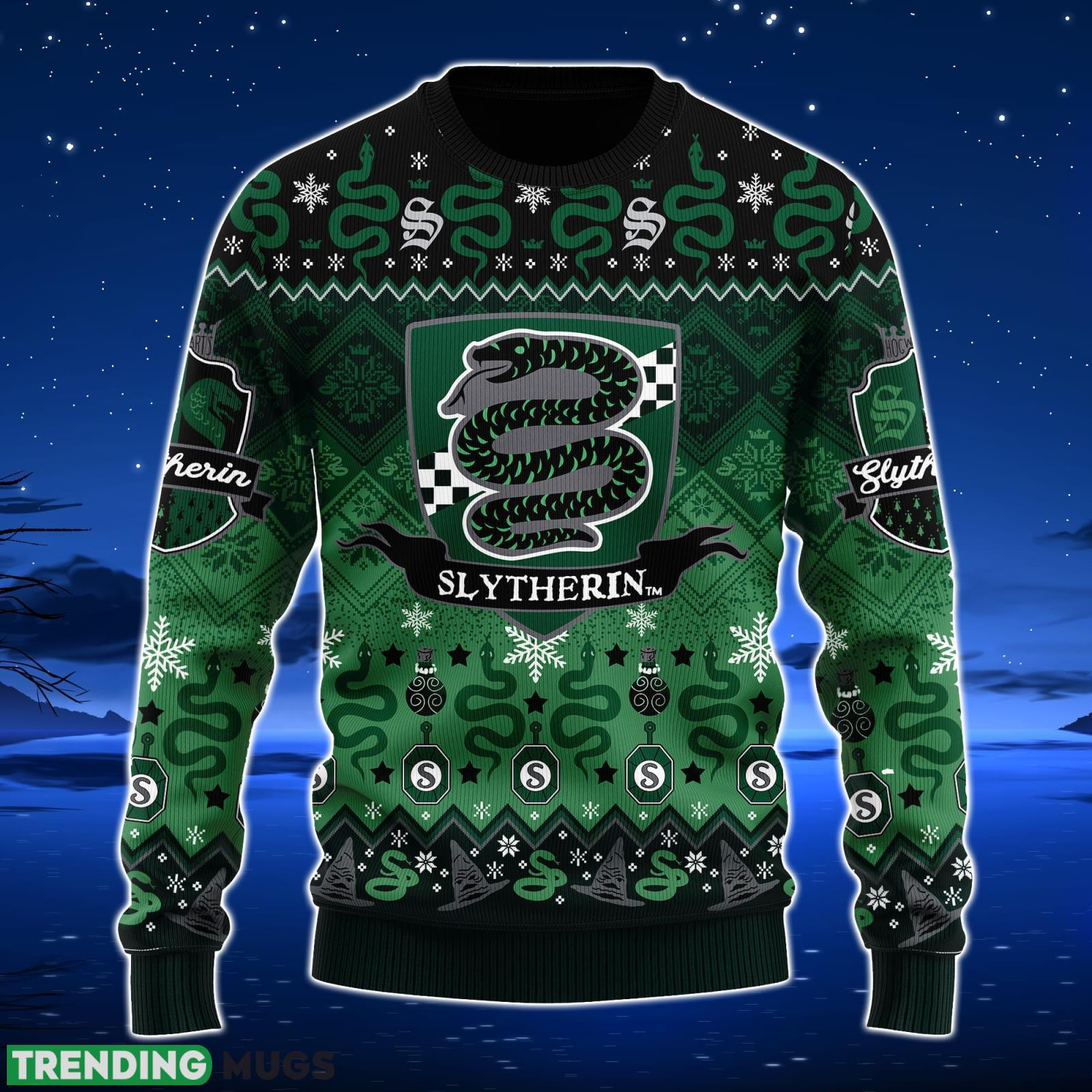 Harry Potter Slytherin Christmas Ugly Christmas Sweater Xmas Men And Women Christmas Gift Product Photo 1 Harry Potter Slytherin Christmas Ugly Christmas Sweater Xmas Men And Women Christmas Gift Product Photo 1