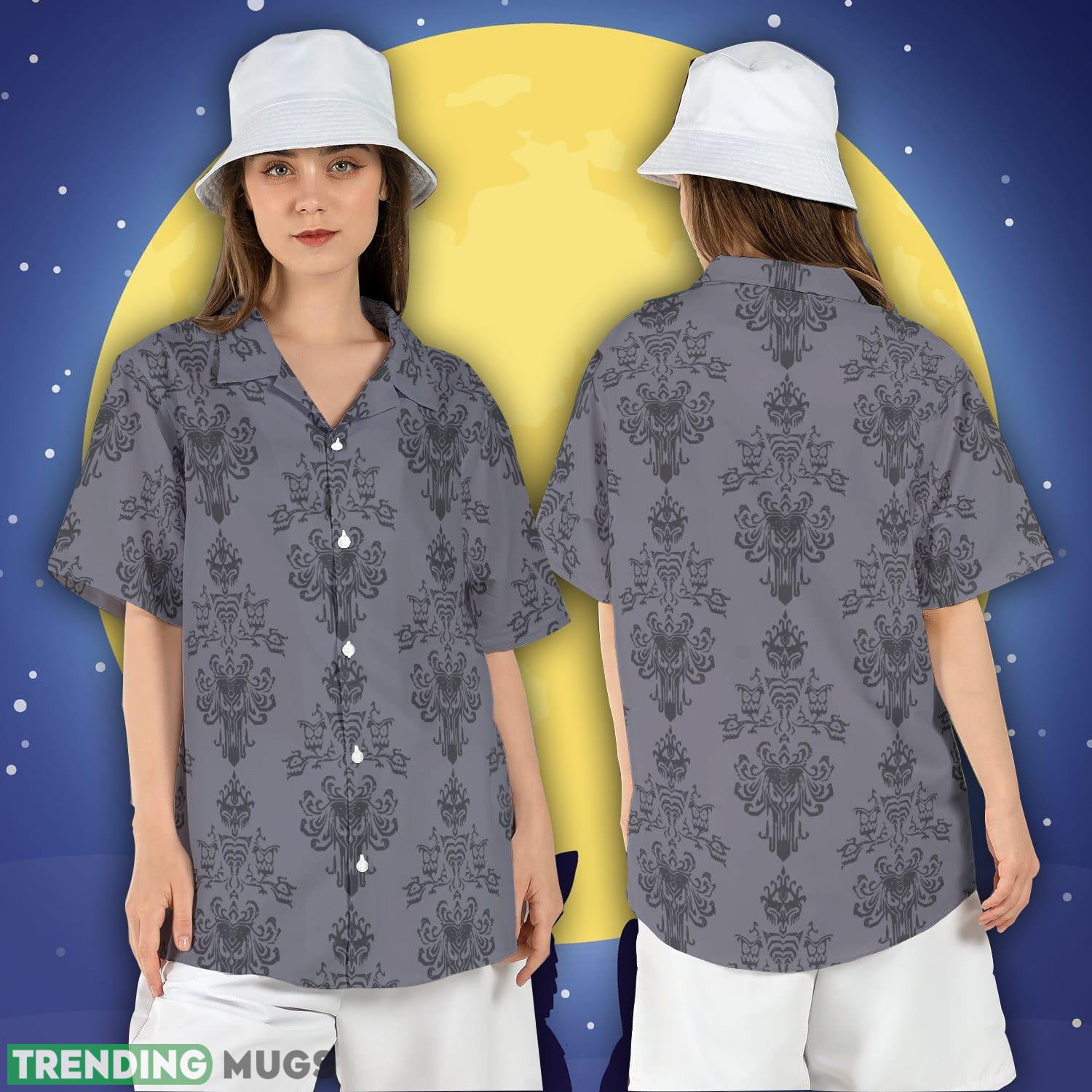 Haunted Mansion Pattern Hawaiian Shirt Hitchhiking Ghosts Button Shirt Disneyland Horror Aloha Shirt Product Photo 1 Haunted Mansion Pattern Hawaiian Shirt Hitchhiking Ghosts Button Shirt Disneyland Horror Aloha Shirt Product Photo 1