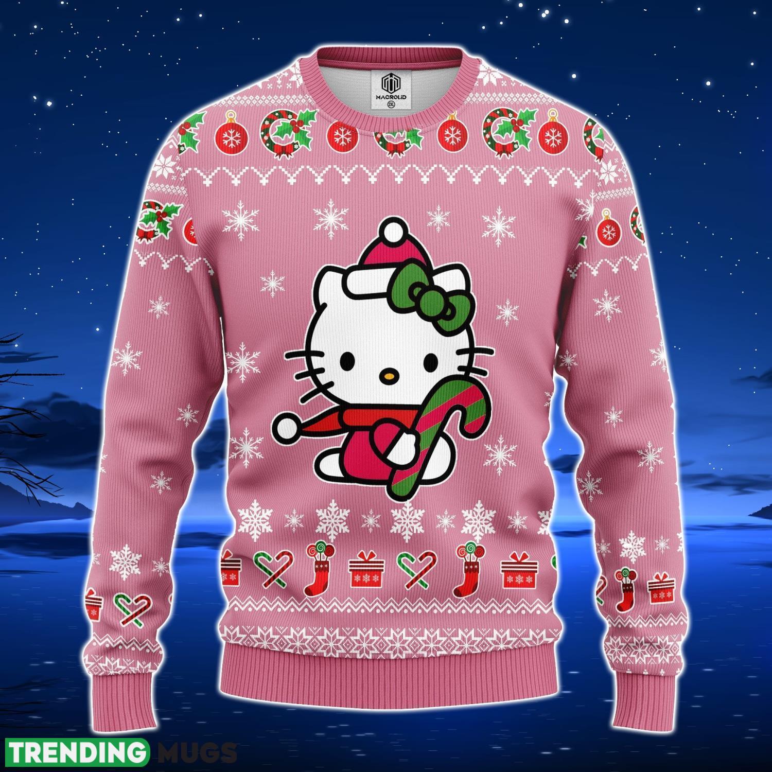 Hello Kitty Pink Ugly Christmas Sweater Amazing Gift Men And Women Christmas Gift Product Photo 1 Hello Kitty Pink Ugly Christmas Sweater Amazing Gift Men And Women Christmas Gift Product Photo 1