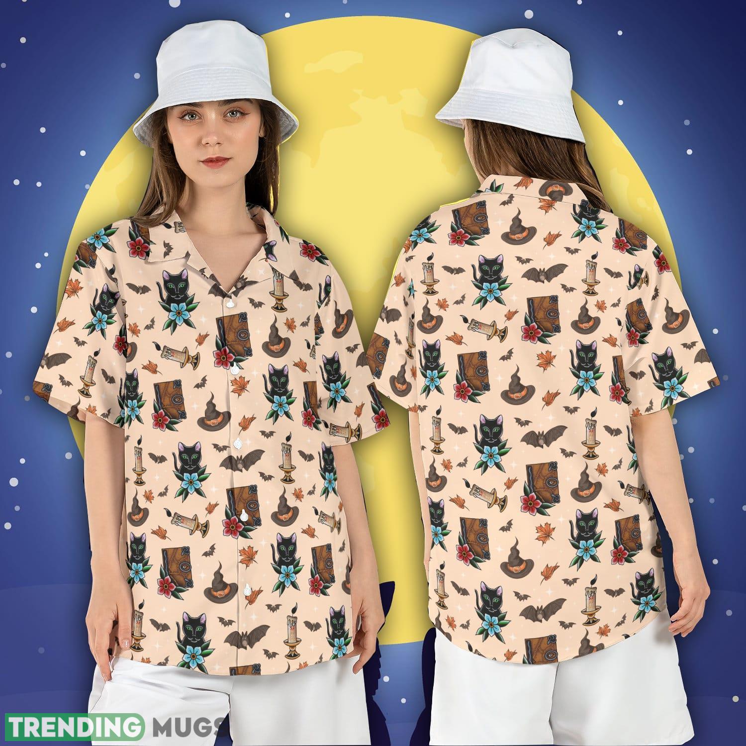 Hocus Pocus Halloween Hawaiian Shirt Thackery Binx Button Shirt Spell Book Aloha Shirt Product Photo 1 Hocus Pocus Halloween Hawaiian Shirt Thackery Binx Button Shirt Spell Book Aloha Shirt Product Photo 1